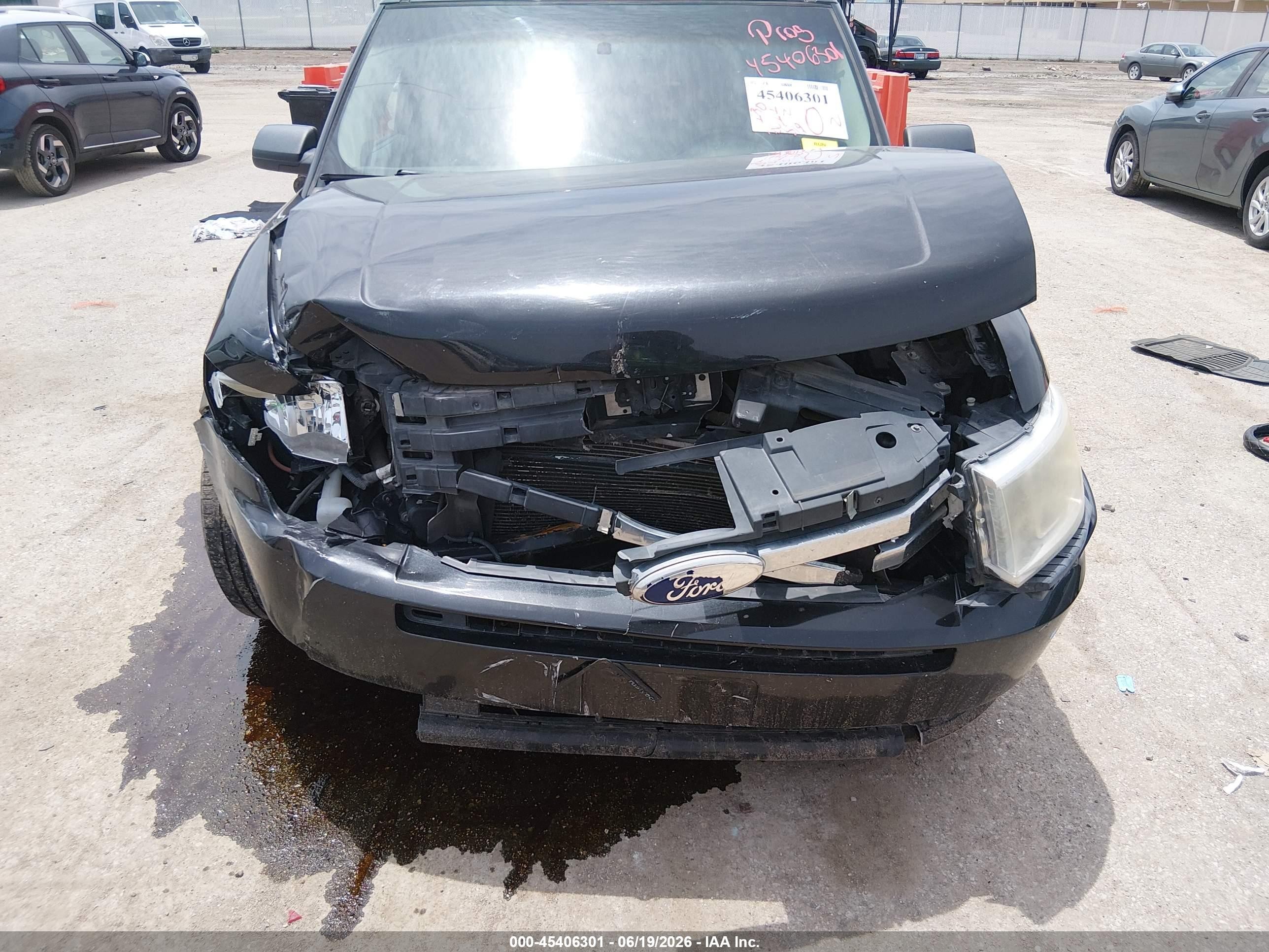 2010 Ford Flex Se Black vin: 2FMGK5BC6ABA46456