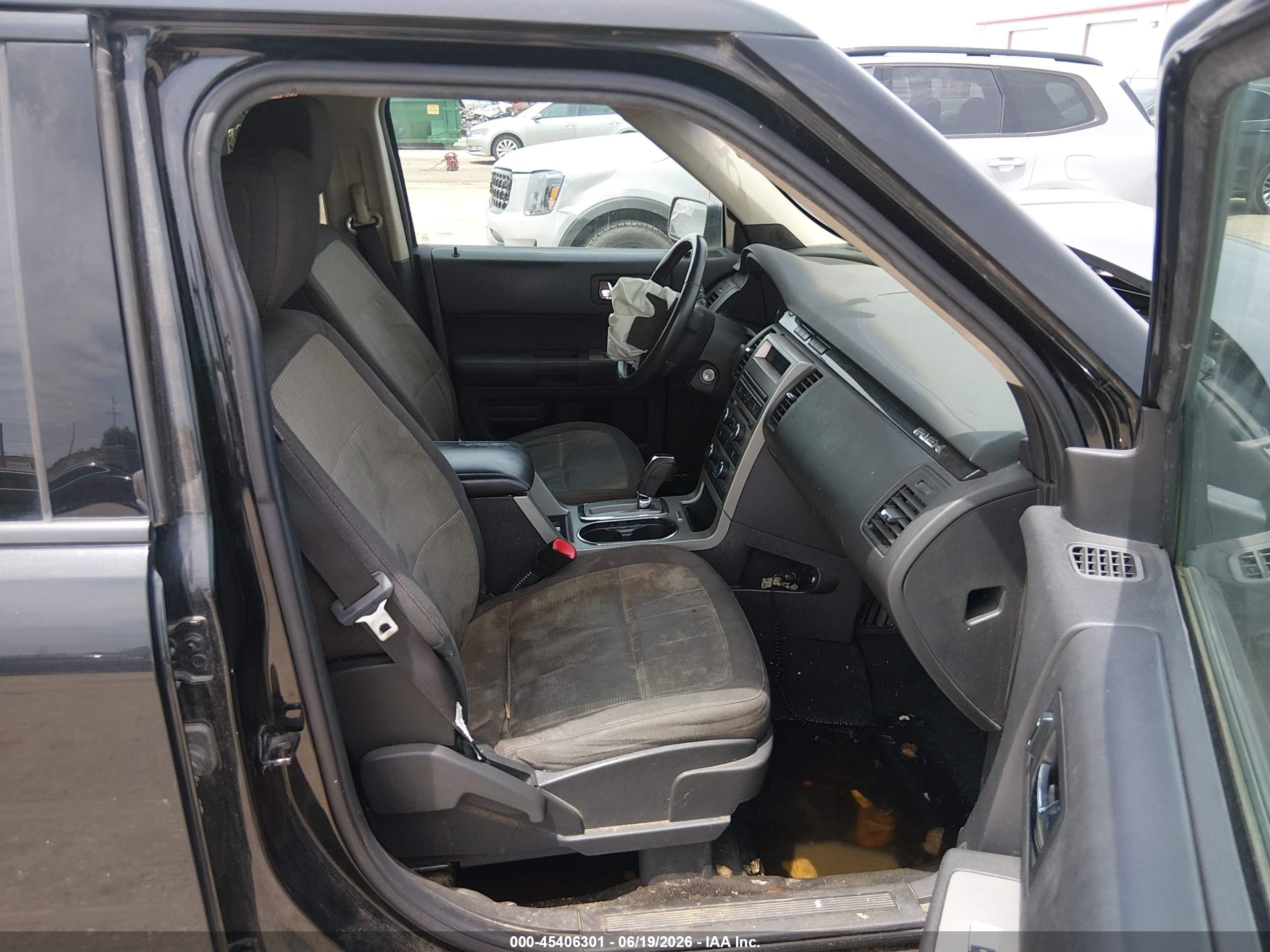 2010 Ford Flex Se Black vin: 2FMGK5BC6ABA46456