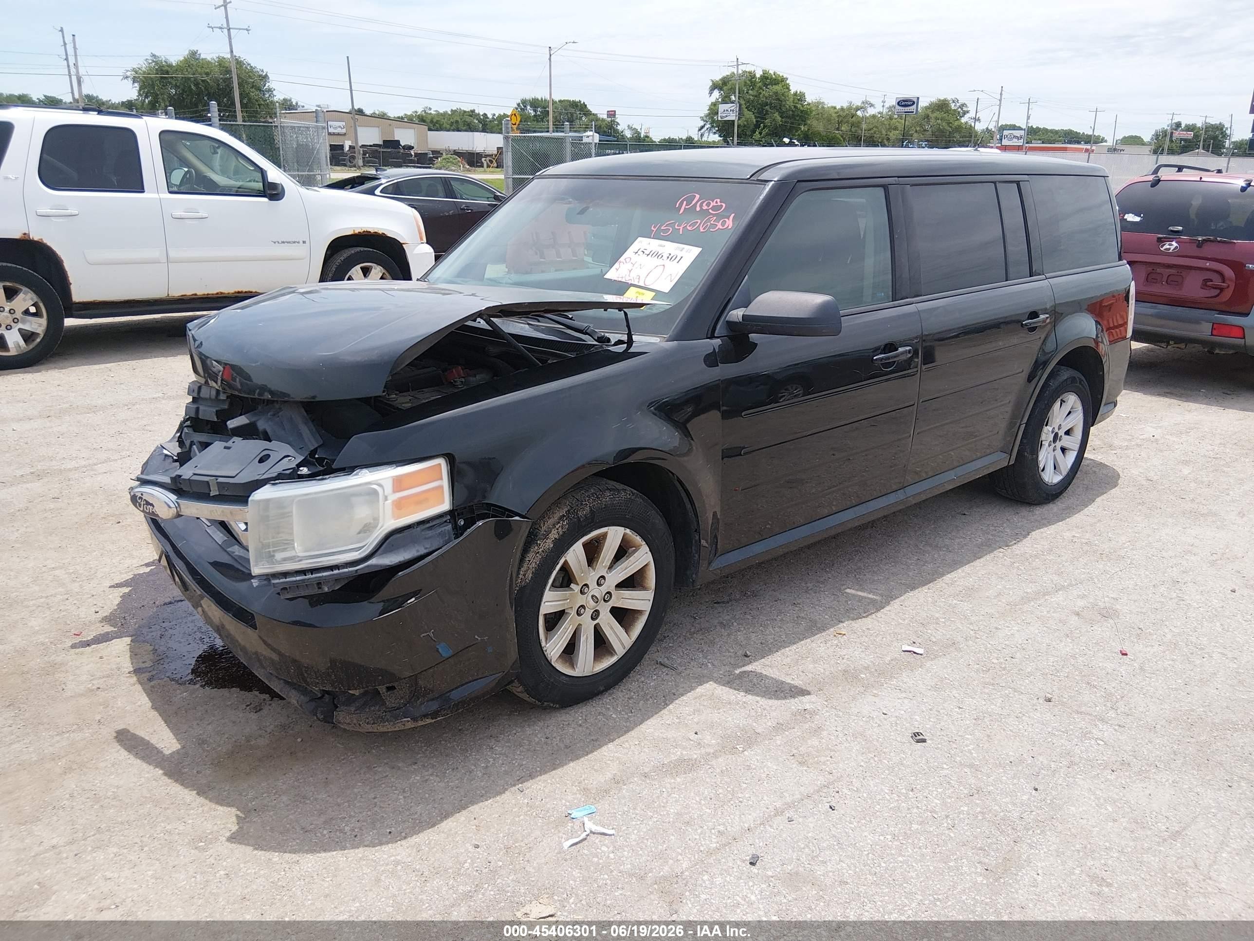 2010 Ford Flex Se Black vin: 2FMGK5BC6ABA46456