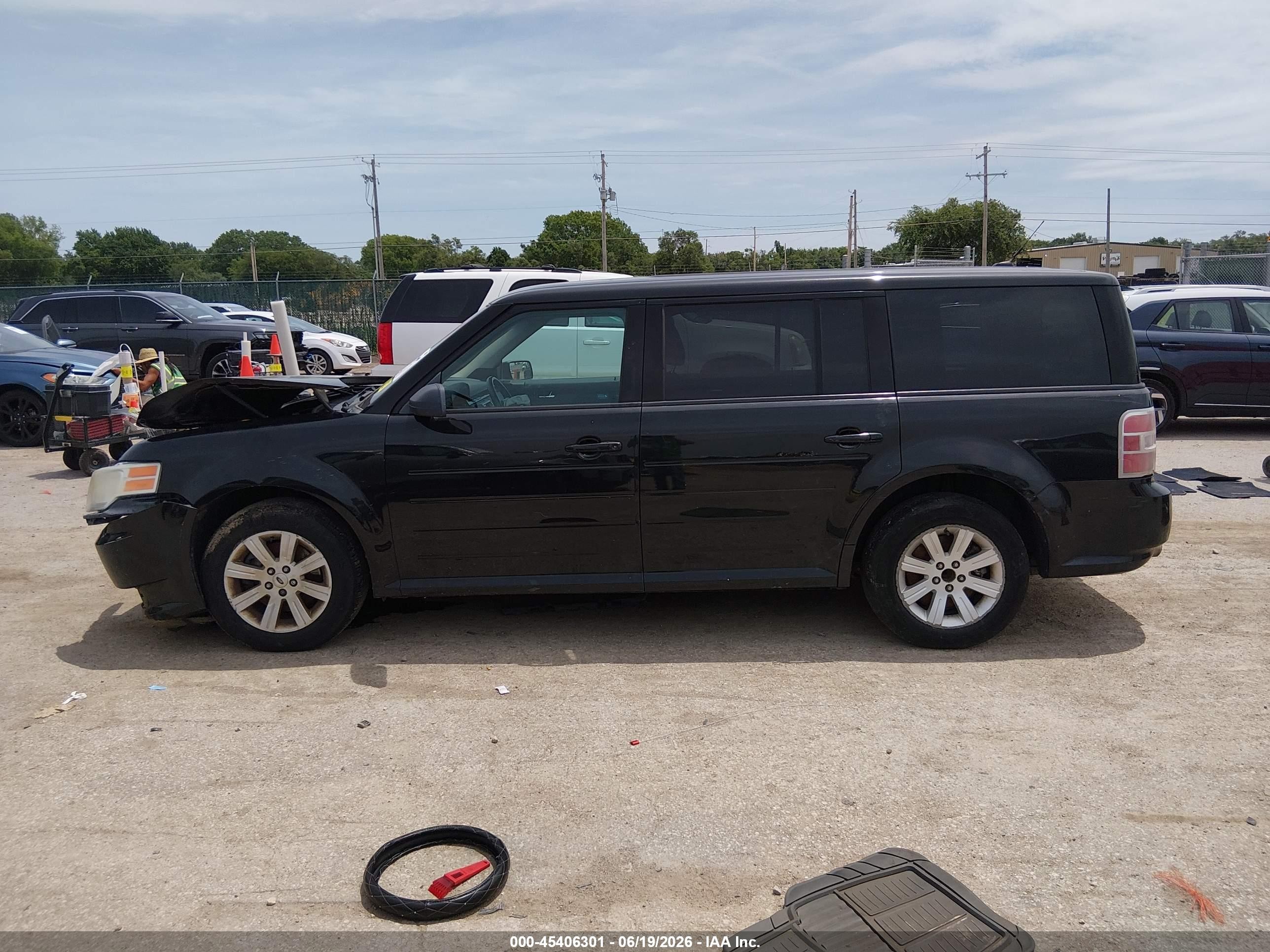 2010 Ford Flex Se Black vin: 2FMGK5BC6ABA46456