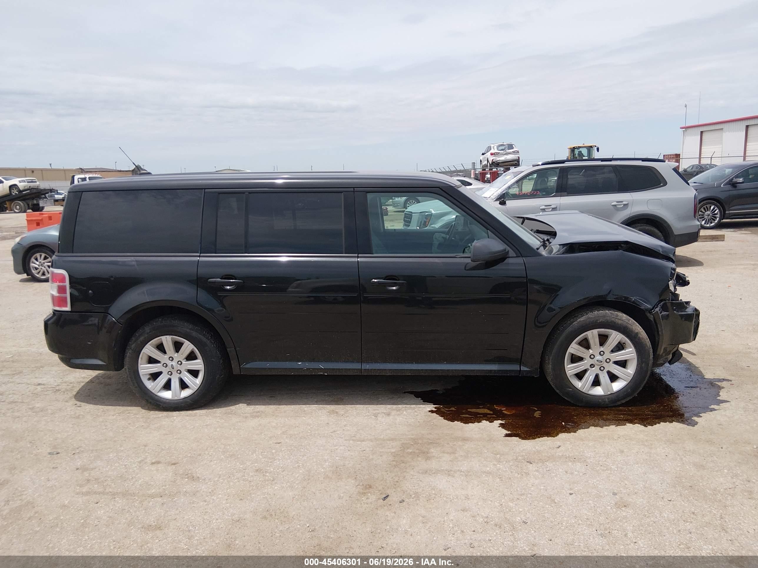 2010 Ford Flex Se Black vin: 2FMGK5BC6ABA46456
