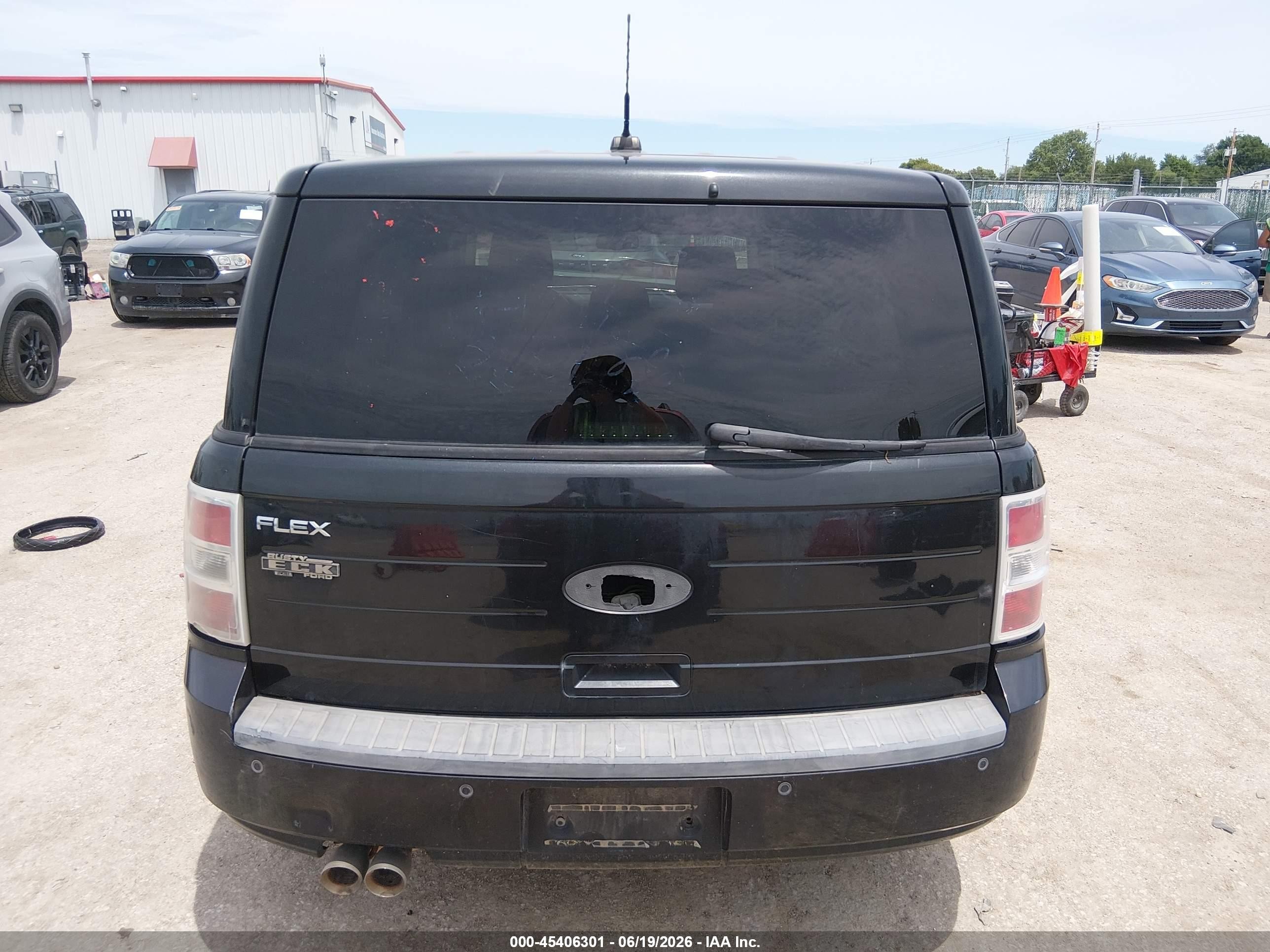2010 Ford Flex Se Black vin: 2FMGK5BC6ABA46456