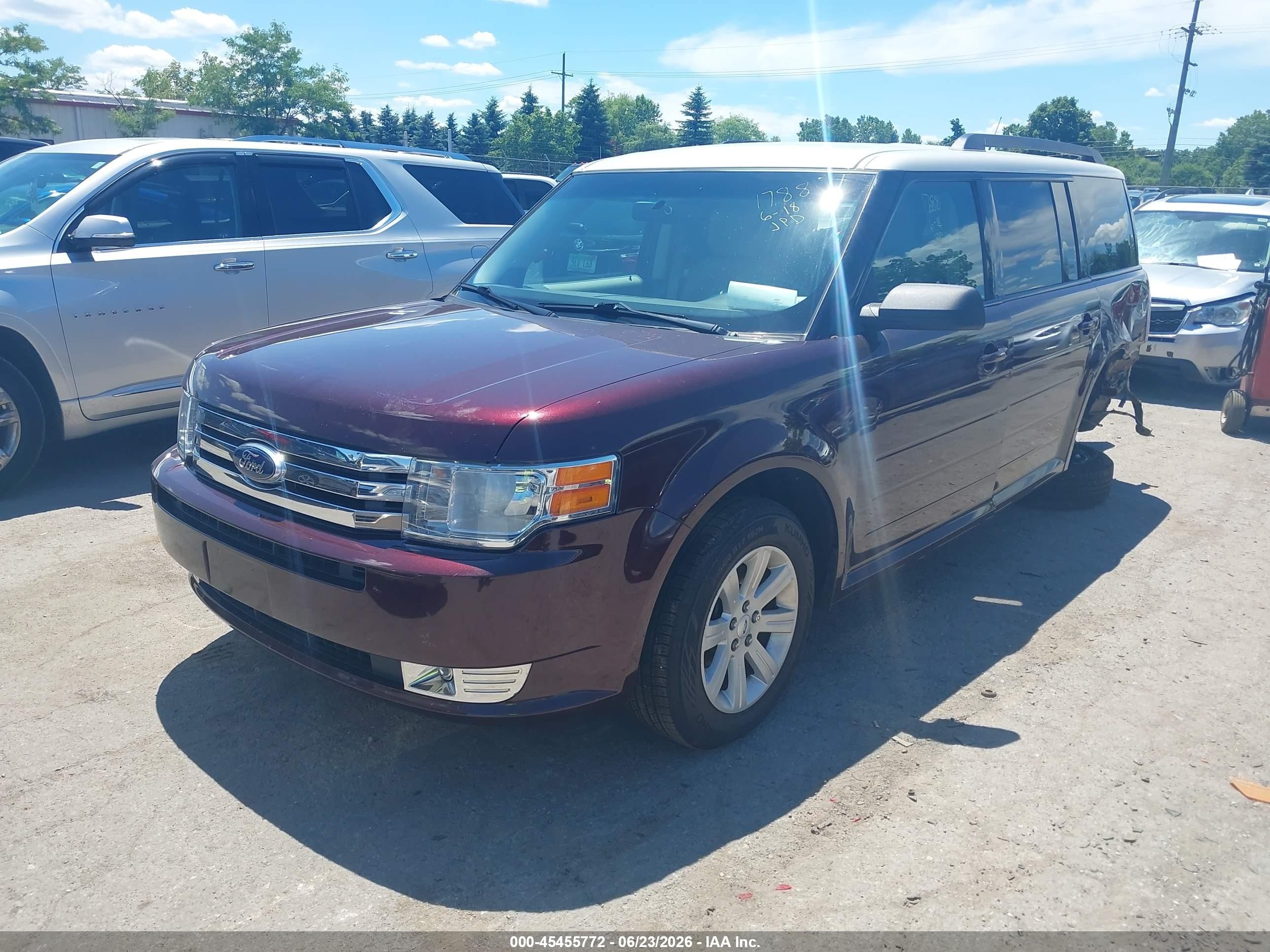 2011 Ford Flex Se Burgundy vin: 2FMGK5BC7BBD11788