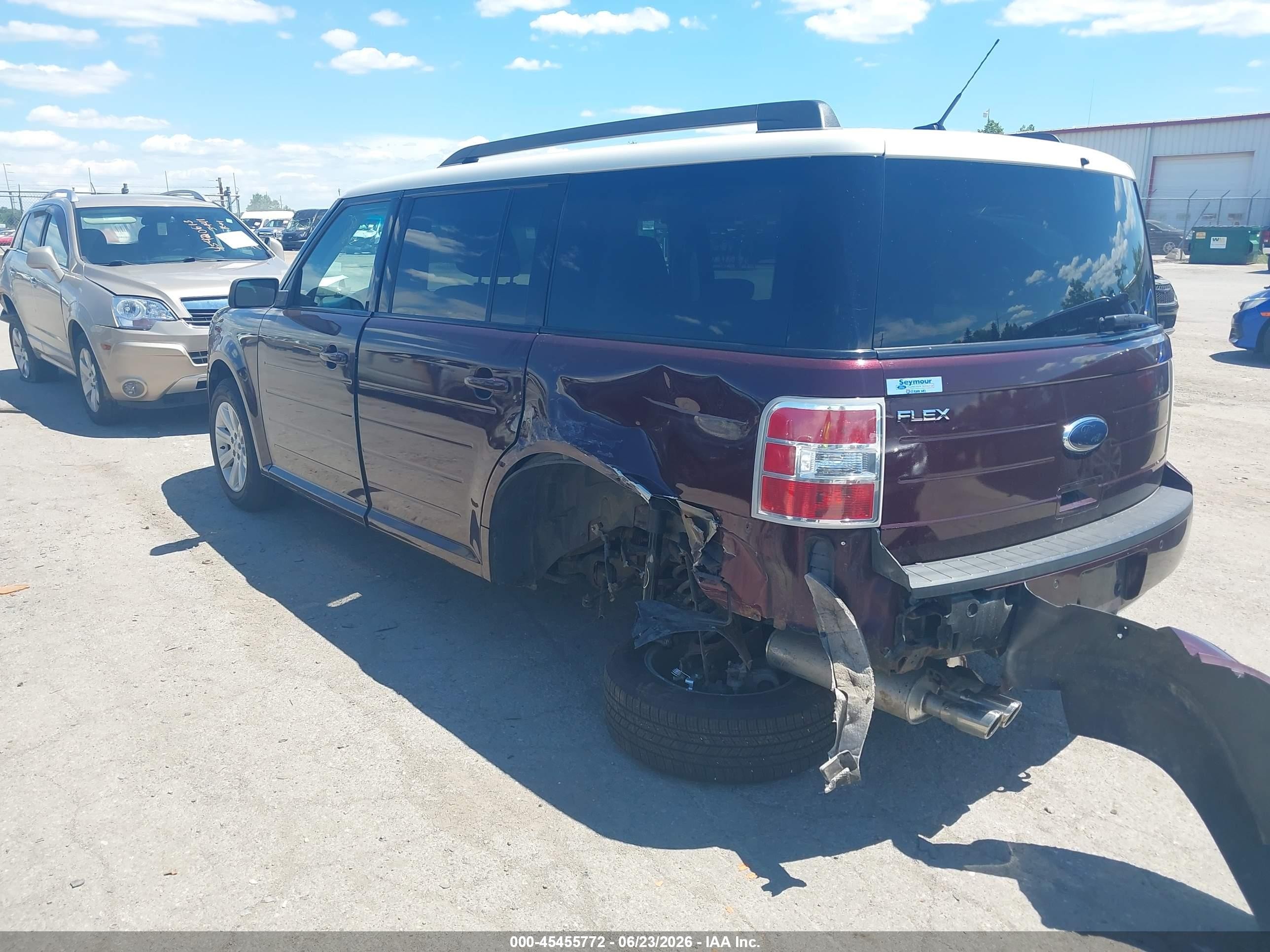 2011 Ford Flex Se Burgundy vin: 2FMGK5BC7BBD11788