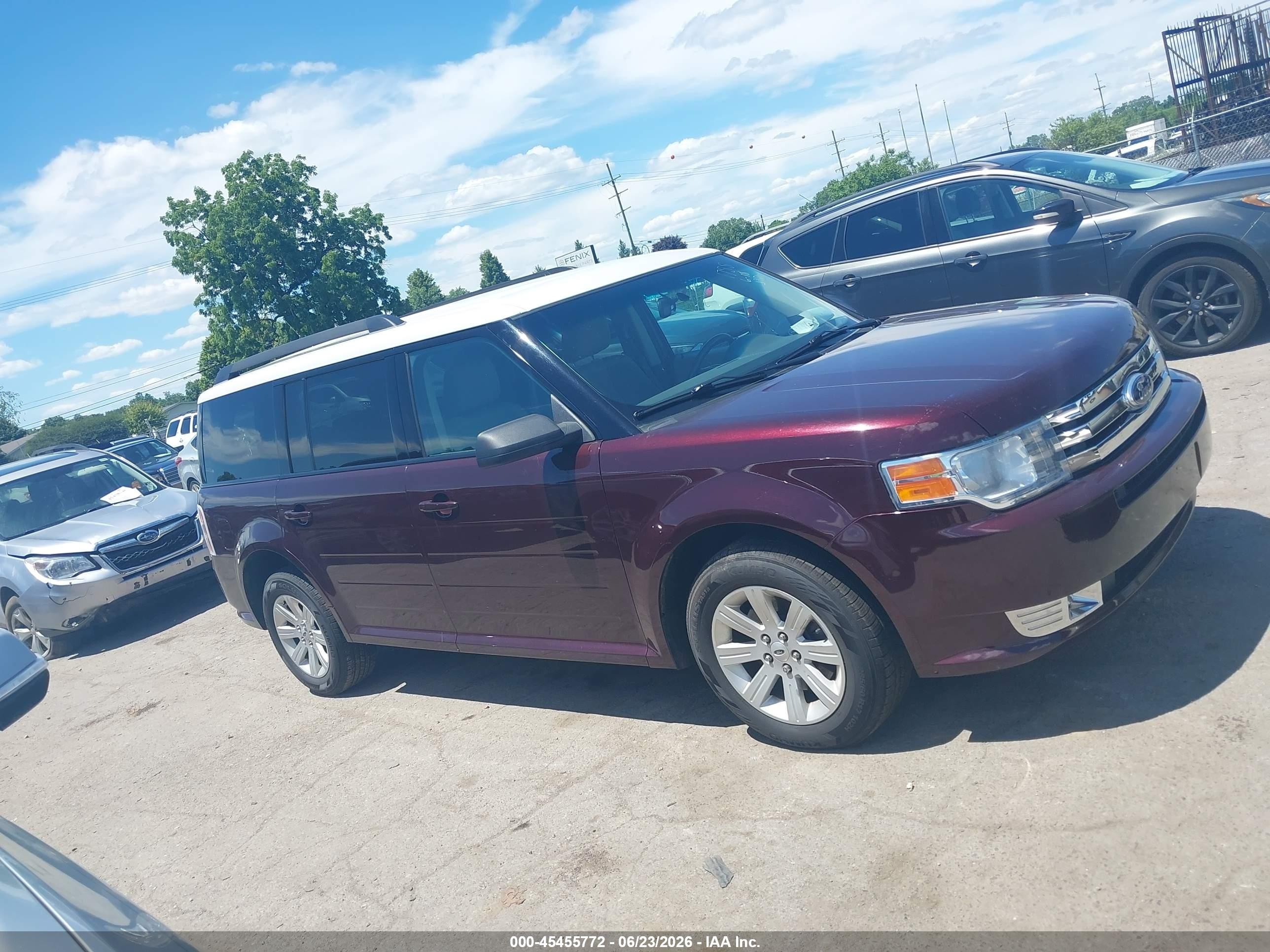 2011 Ford Flex Se Burgundy vin: 2FMGK5BC7BBD11788