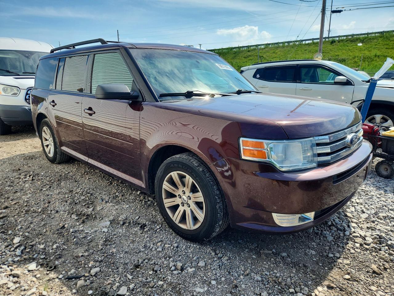 2012 Ford Flex Se Maroon vin: 2FMGK5BC9CBD09266