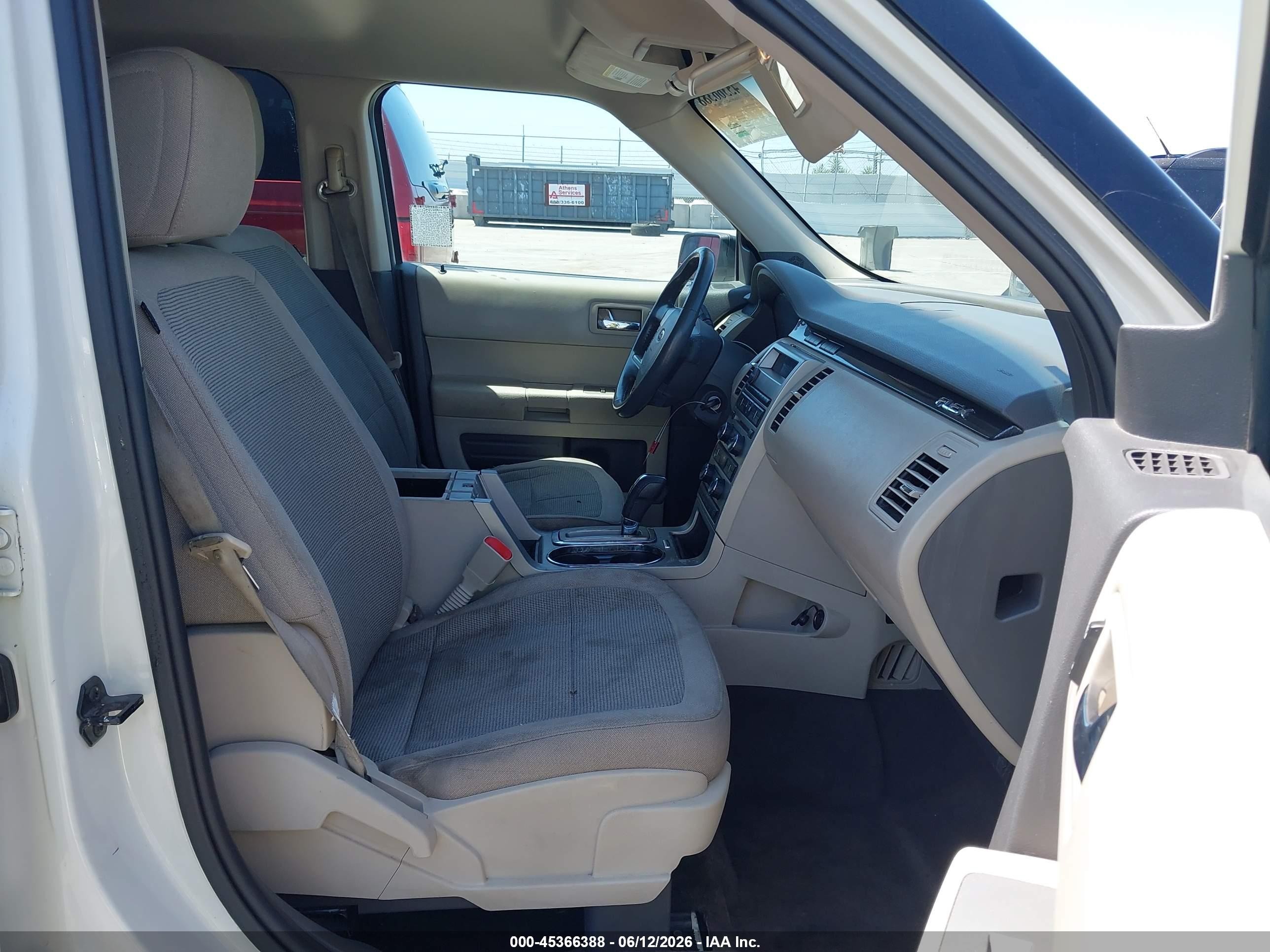 2010 Ford Flex Se White vin: 2FMGK5BCXABB06190