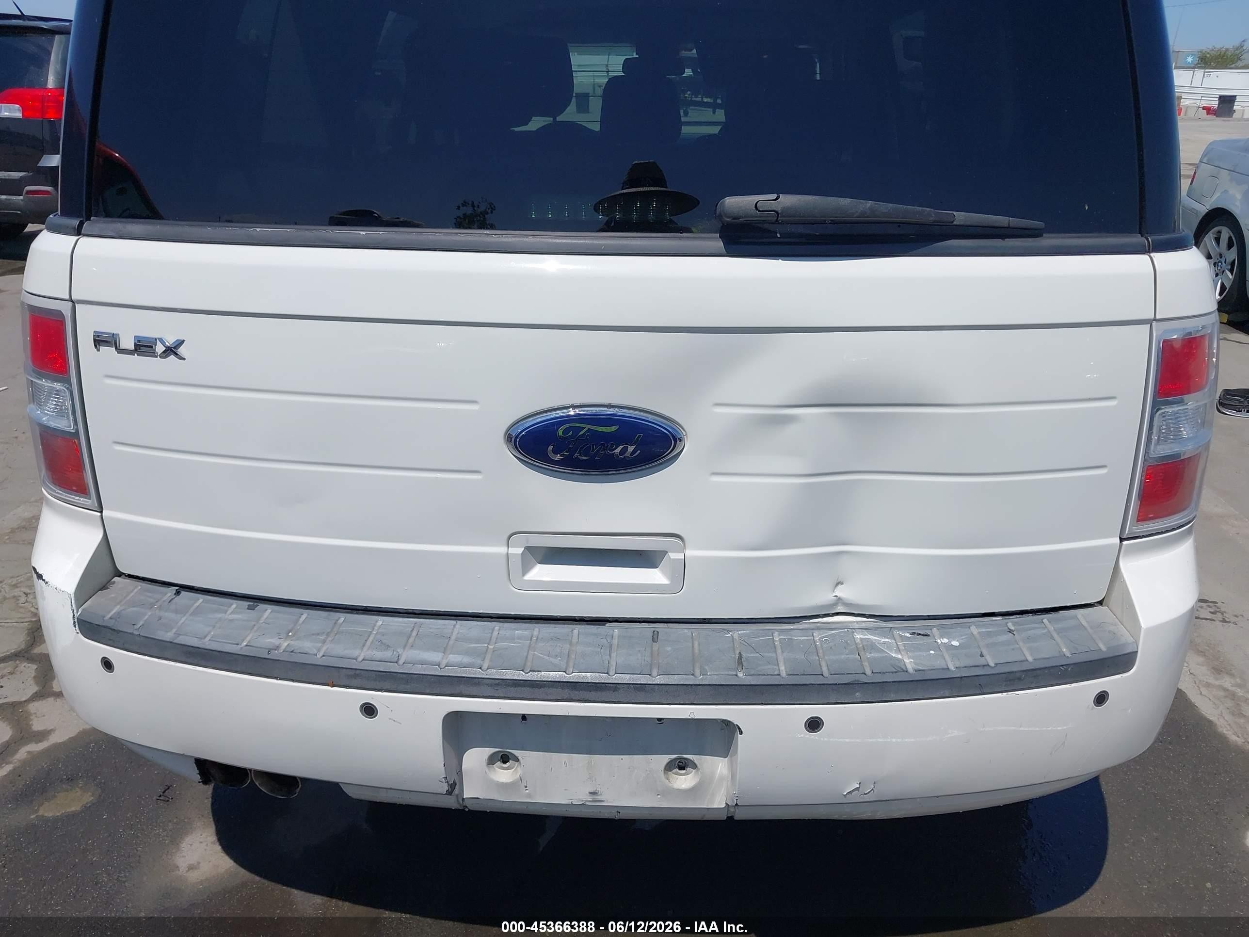 2010 Ford Flex Se White vin: 2FMGK5BCXABB06190