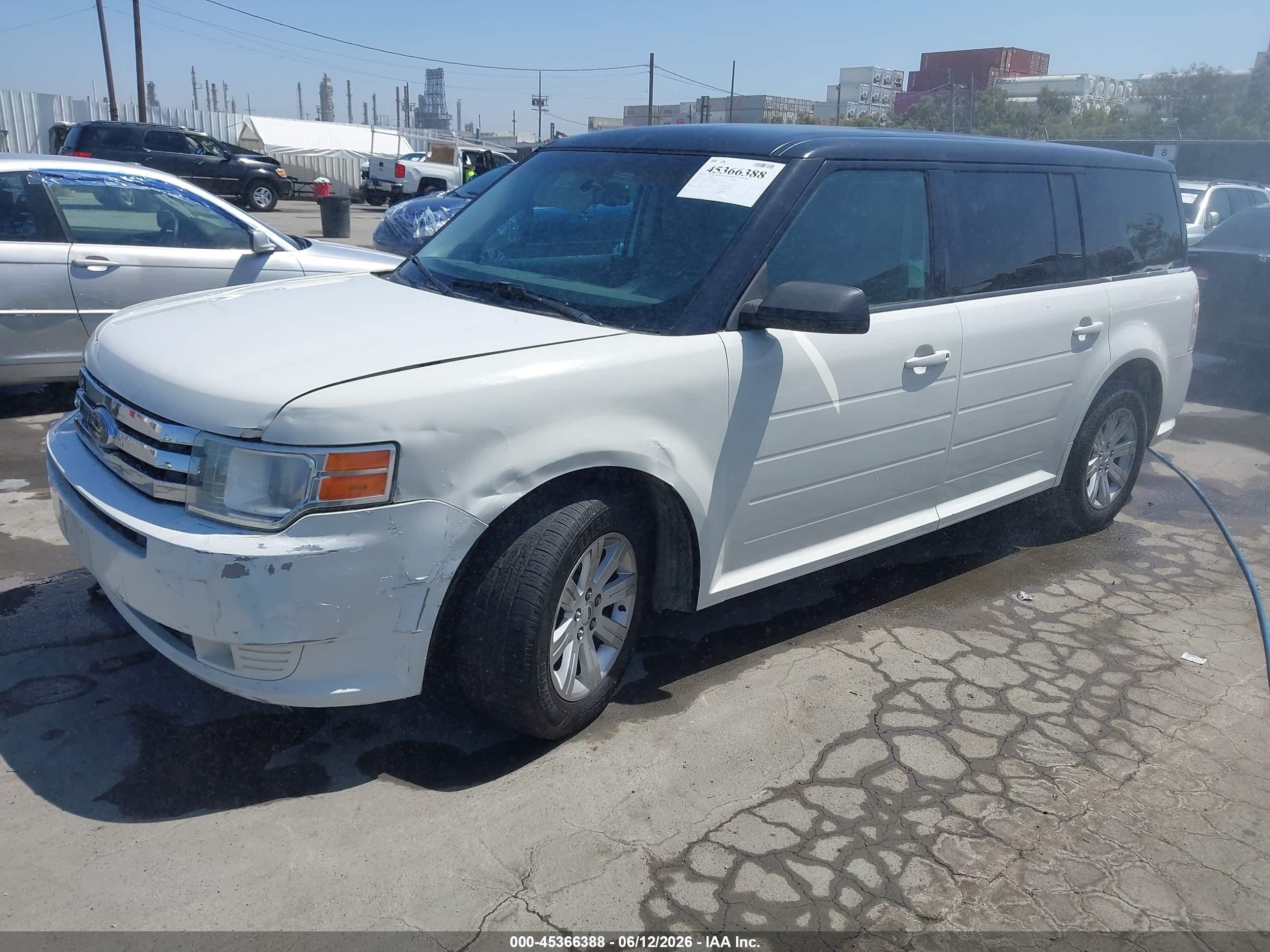 2010 Ford Flex Se White vin: 2FMGK5BCXABB06190