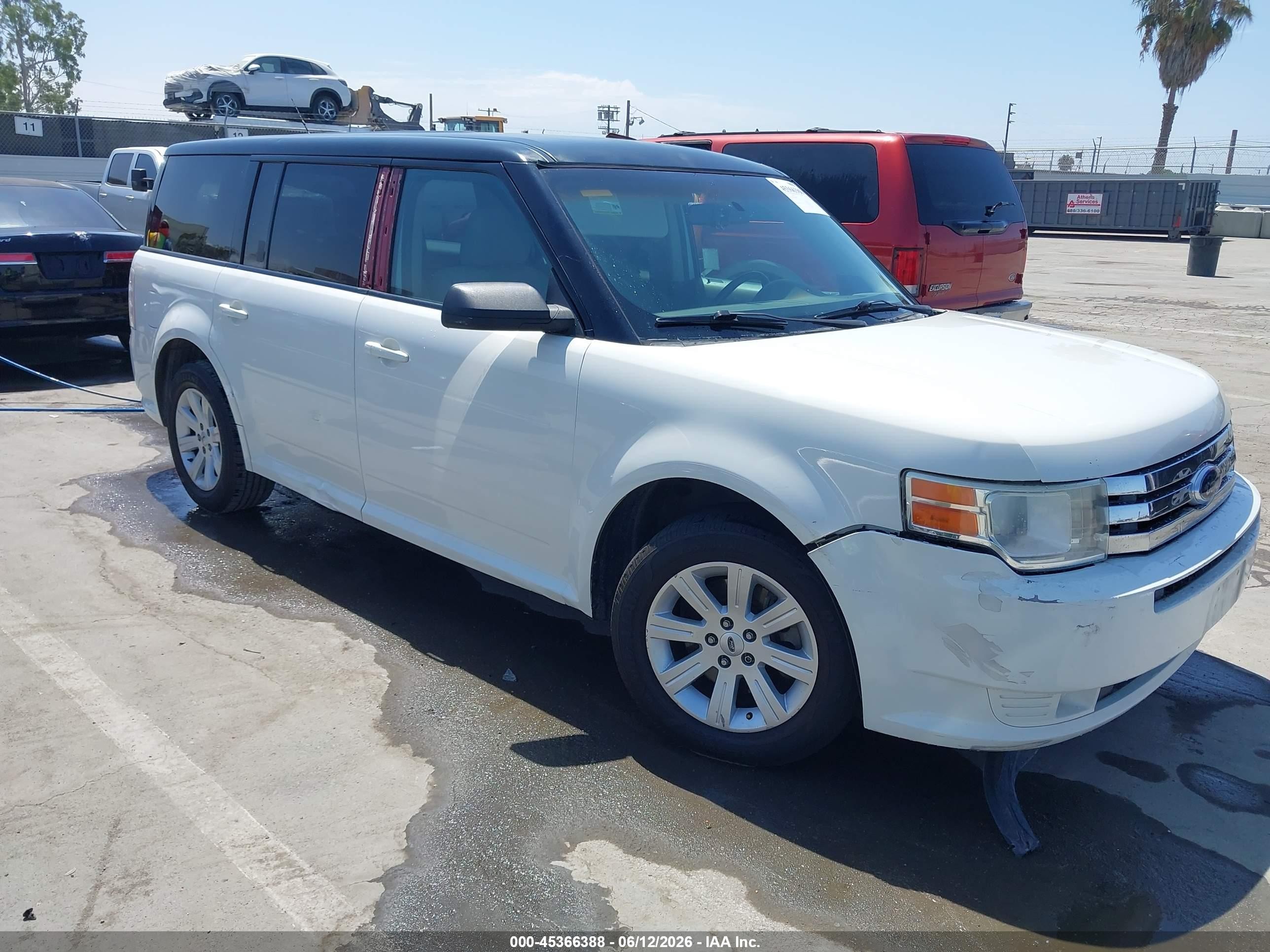 2010 Ford Flex Se White vin: 2FMGK5BCXABB06190