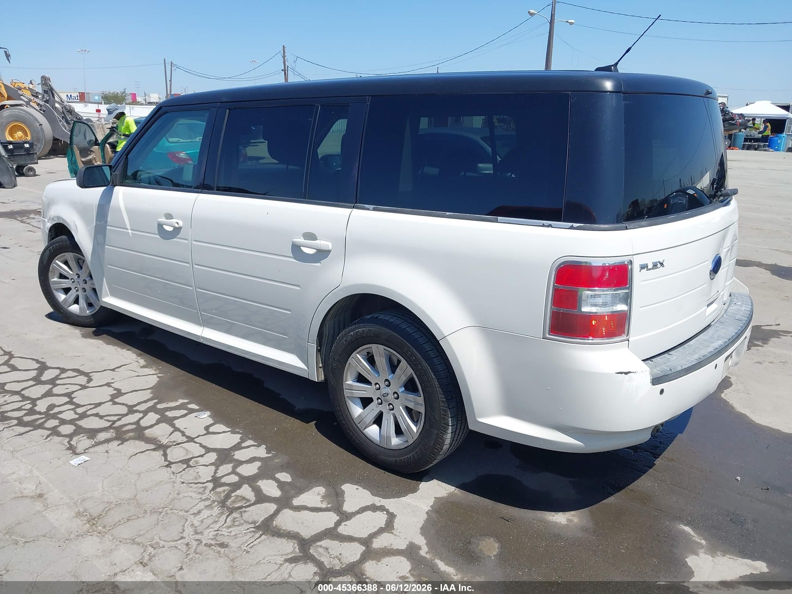 2010 Ford Flex Se White vin: 2FMGK5BCXABB06190