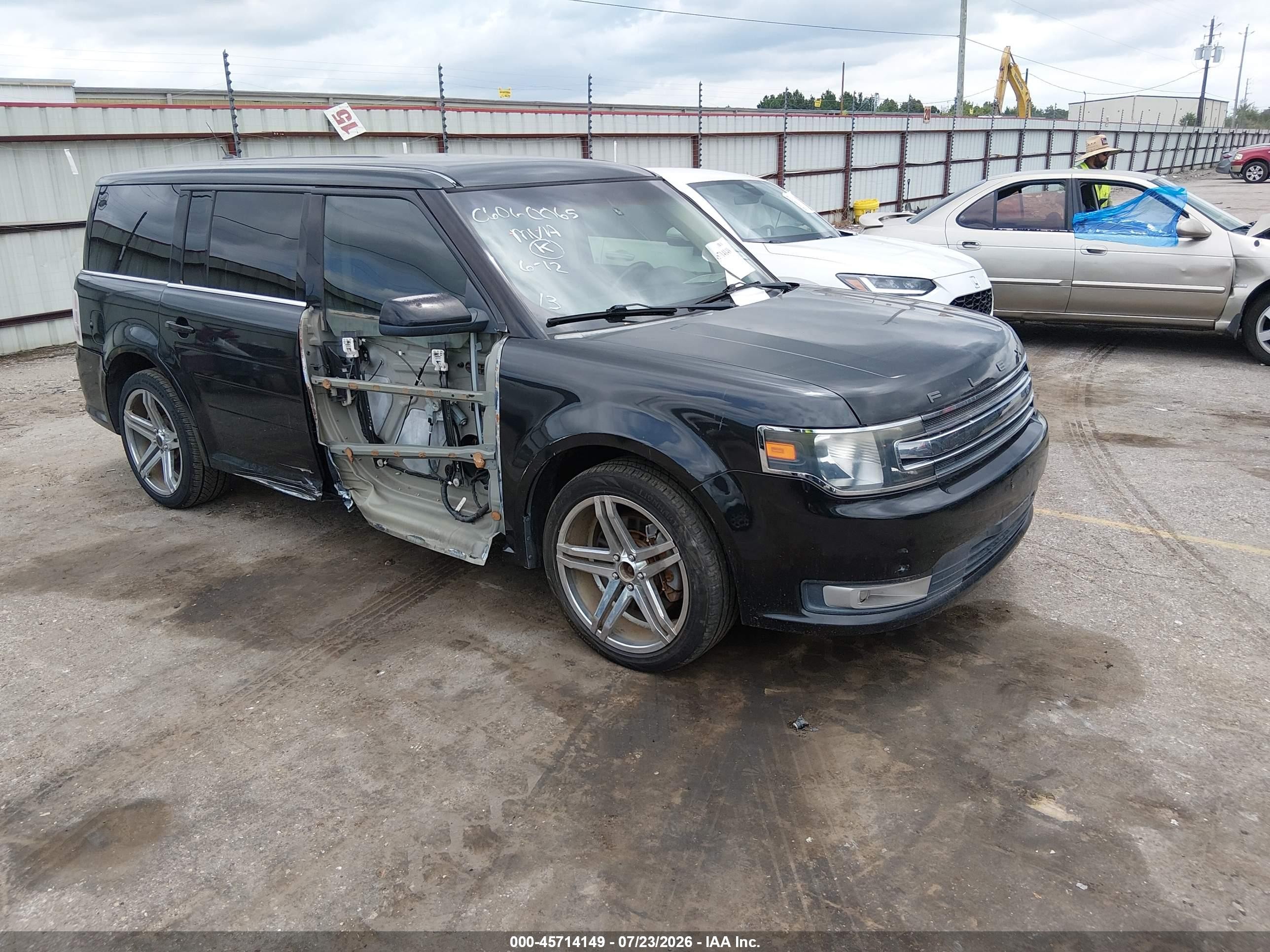 2013 Ford Flex Sel Black vin: 2FMGK5C80DBD26551
