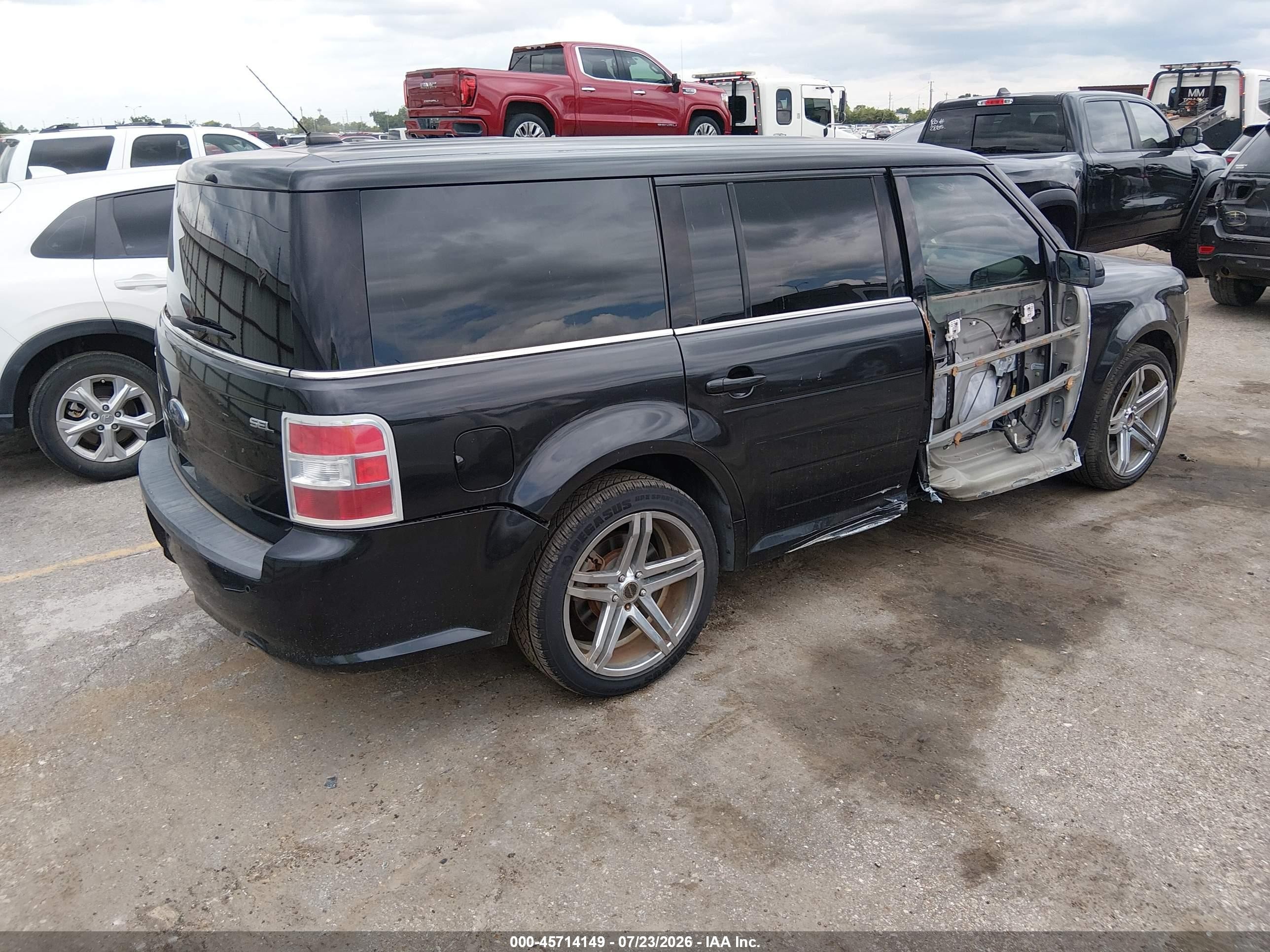 2013 Ford Flex Sel Black vin: 2FMGK5C80DBD26551