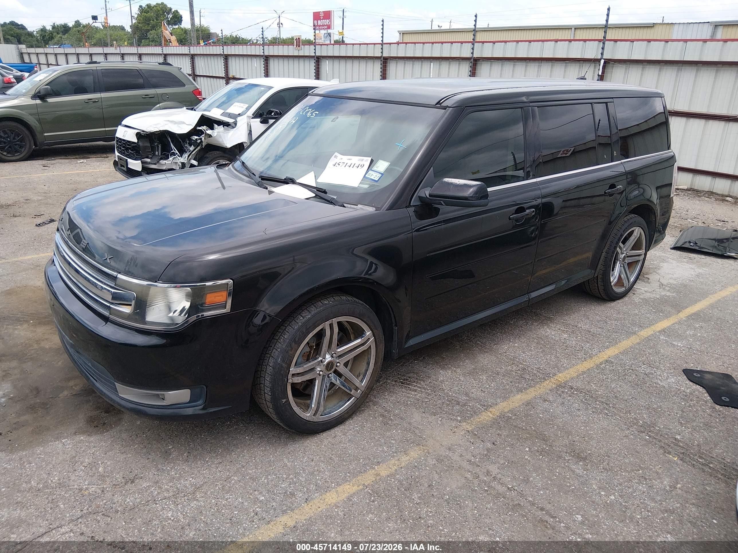 2013 Ford Flex Sel Black vin: 2FMGK5C80DBD26551