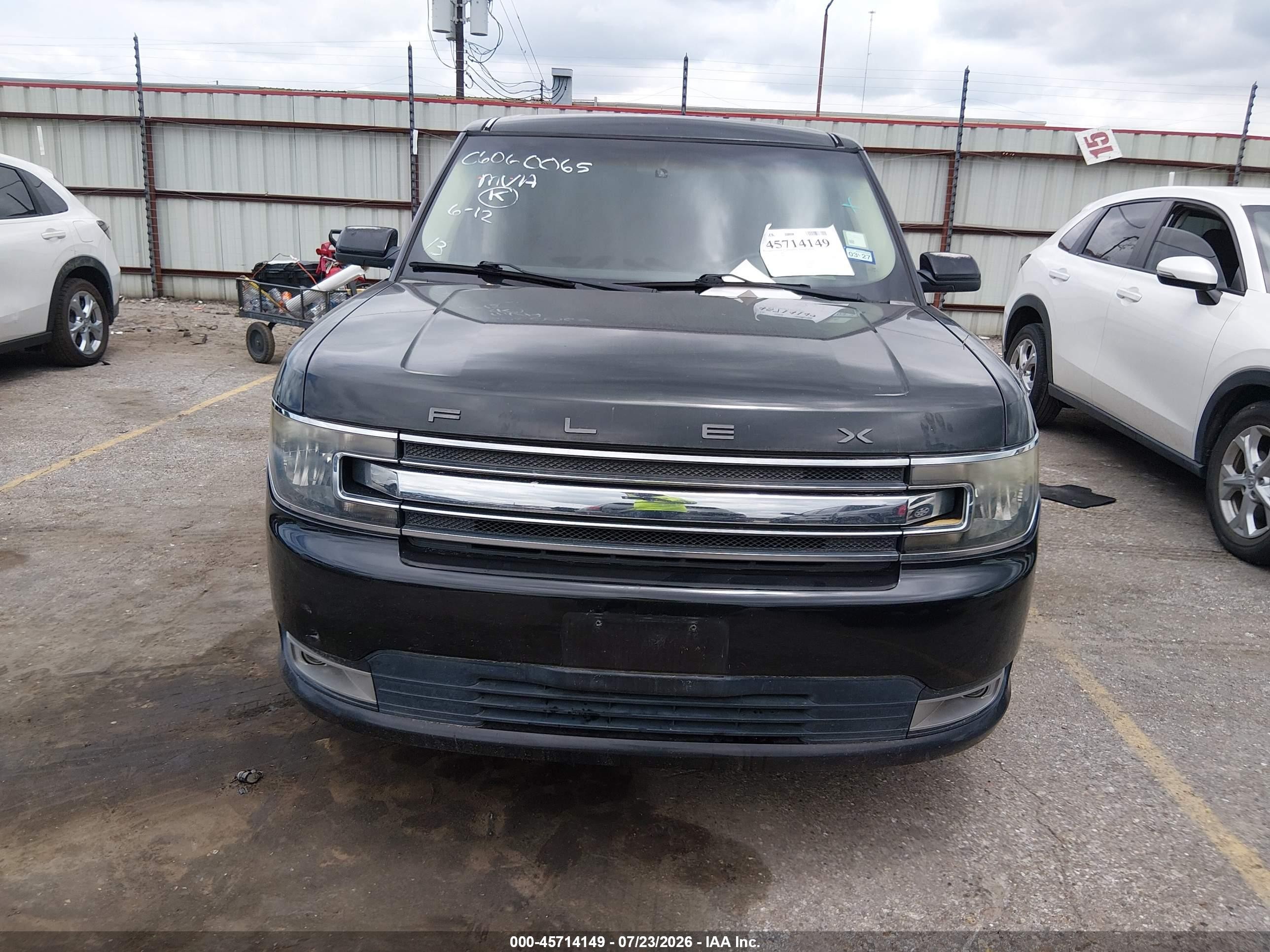 2013 Ford Flex Sel Black vin: 2FMGK5C80DBD26551