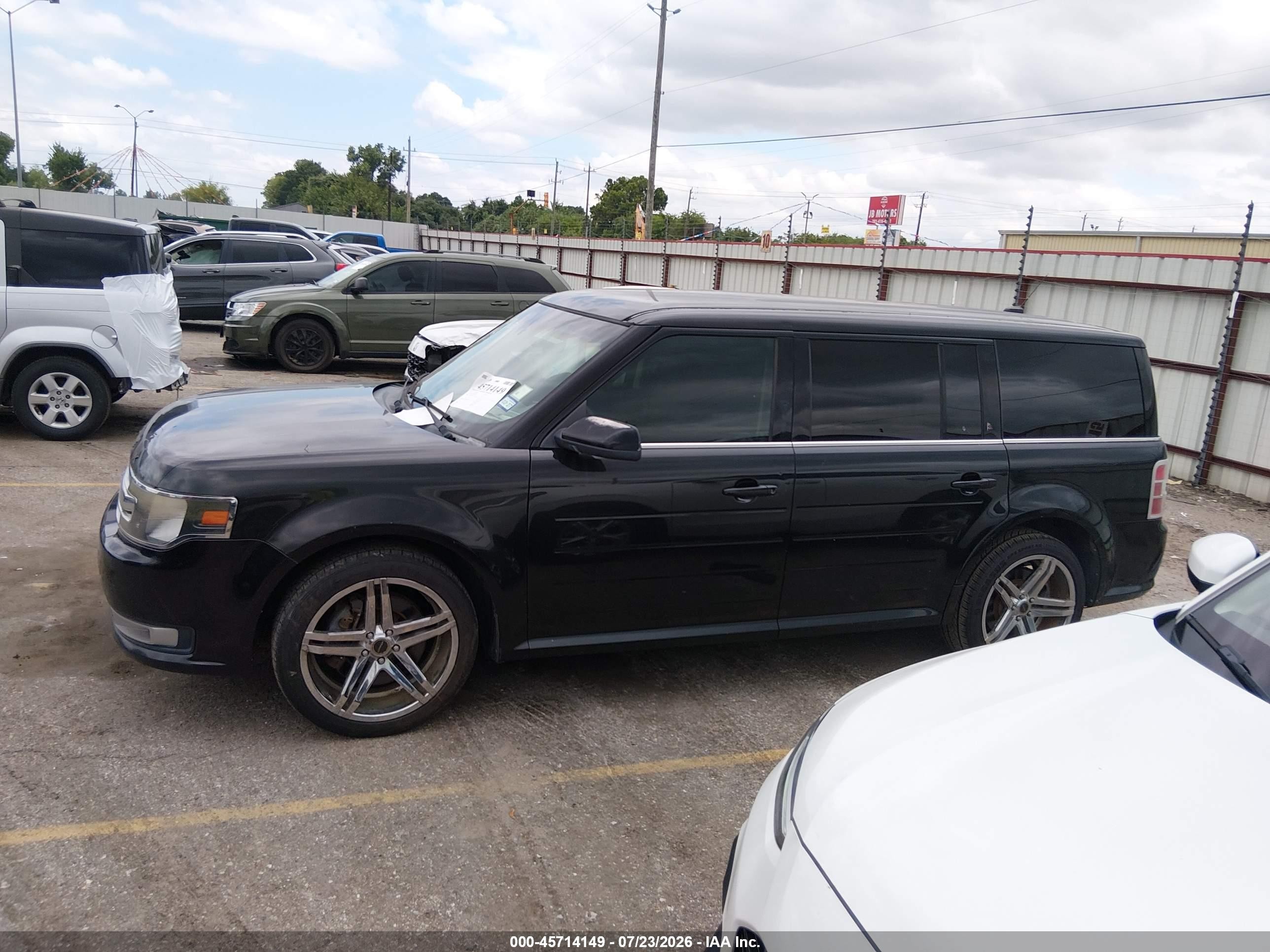 2013 Ford Flex Sel Black vin: 2FMGK5C80DBD26551