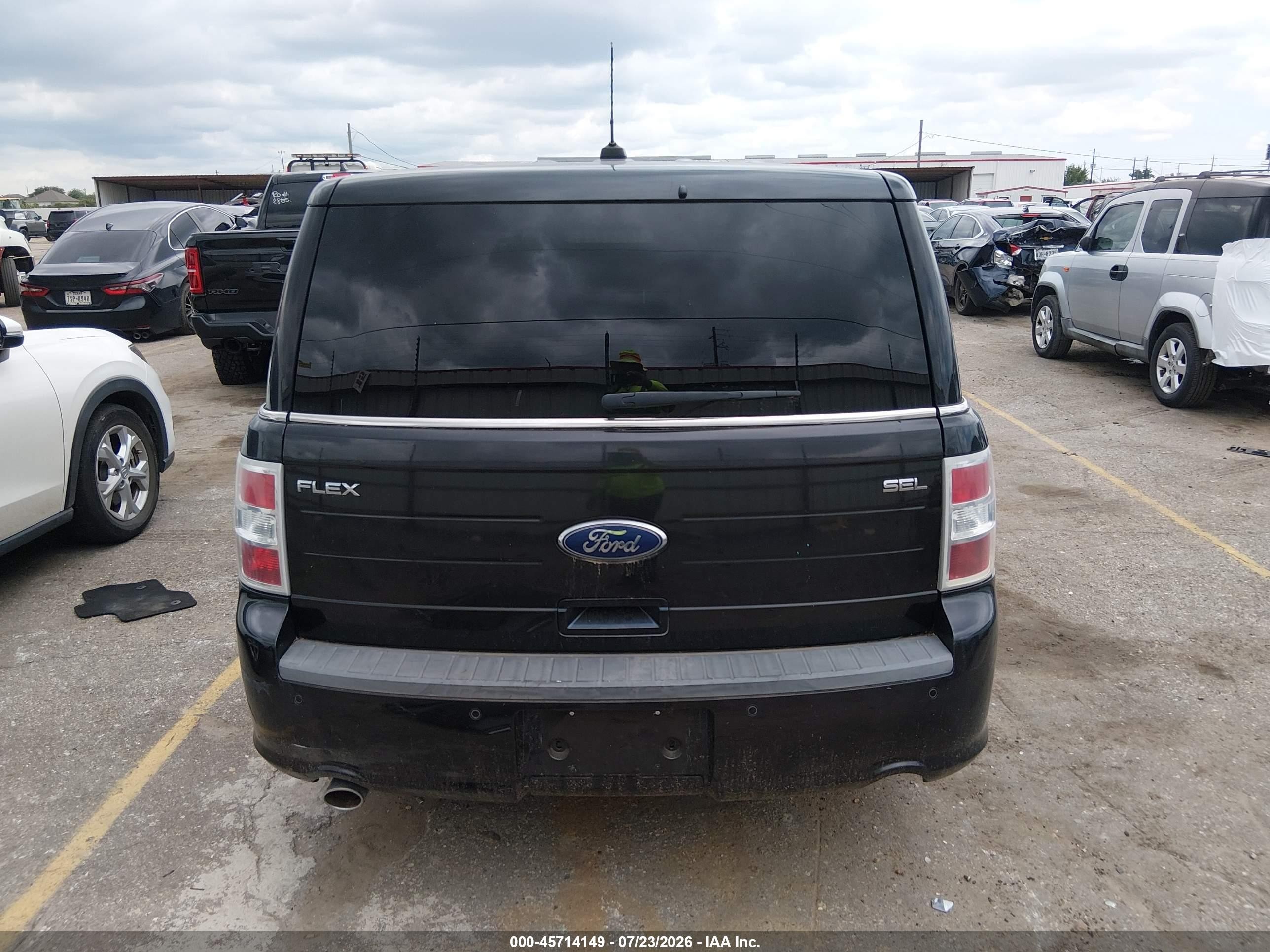 2013 Ford Flex Sel Black vin: 2FMGK5C80DBD26551