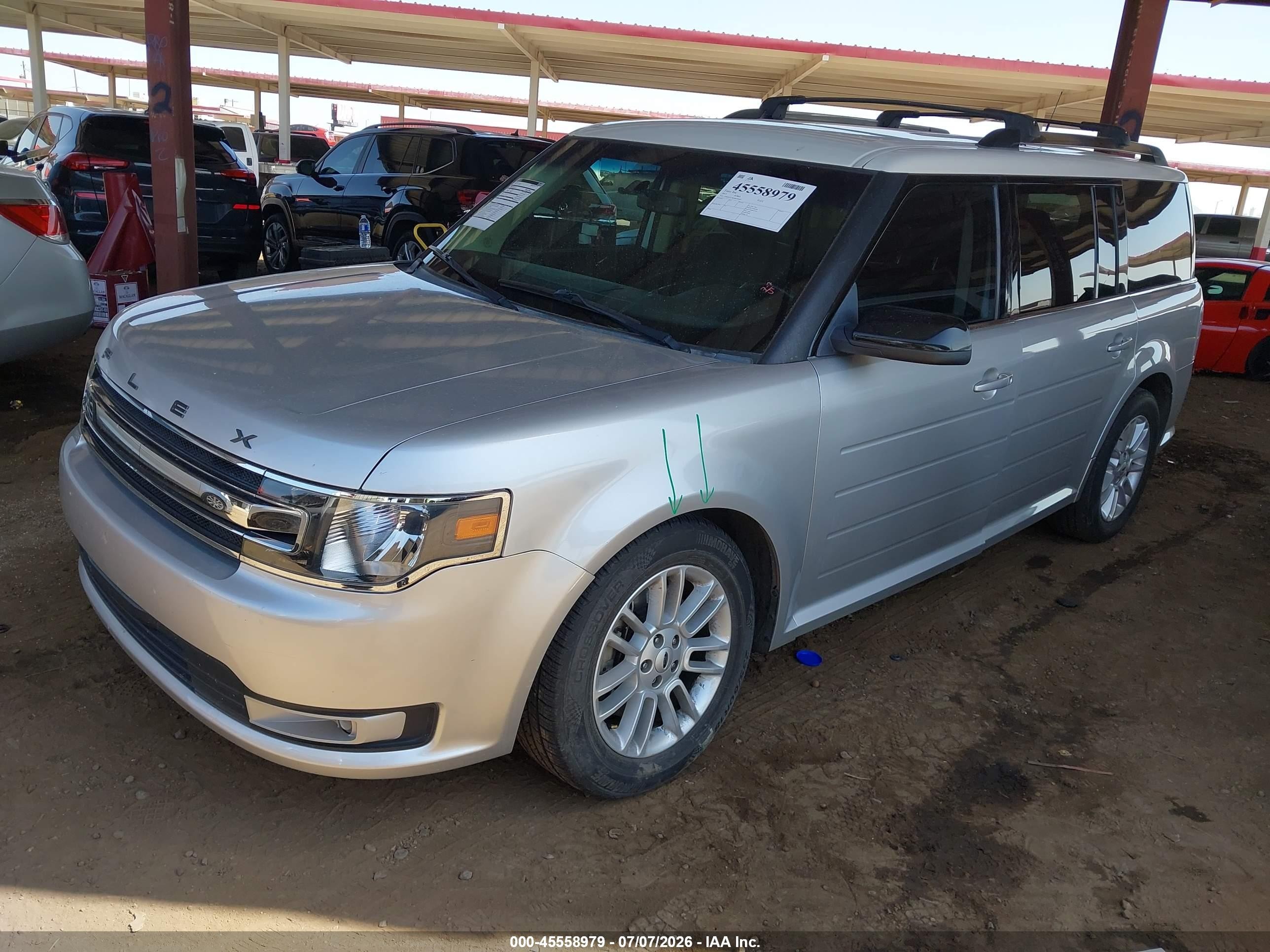 2013 Ford Flex Sel Silver vin: 2FMGK5C80DBD30597