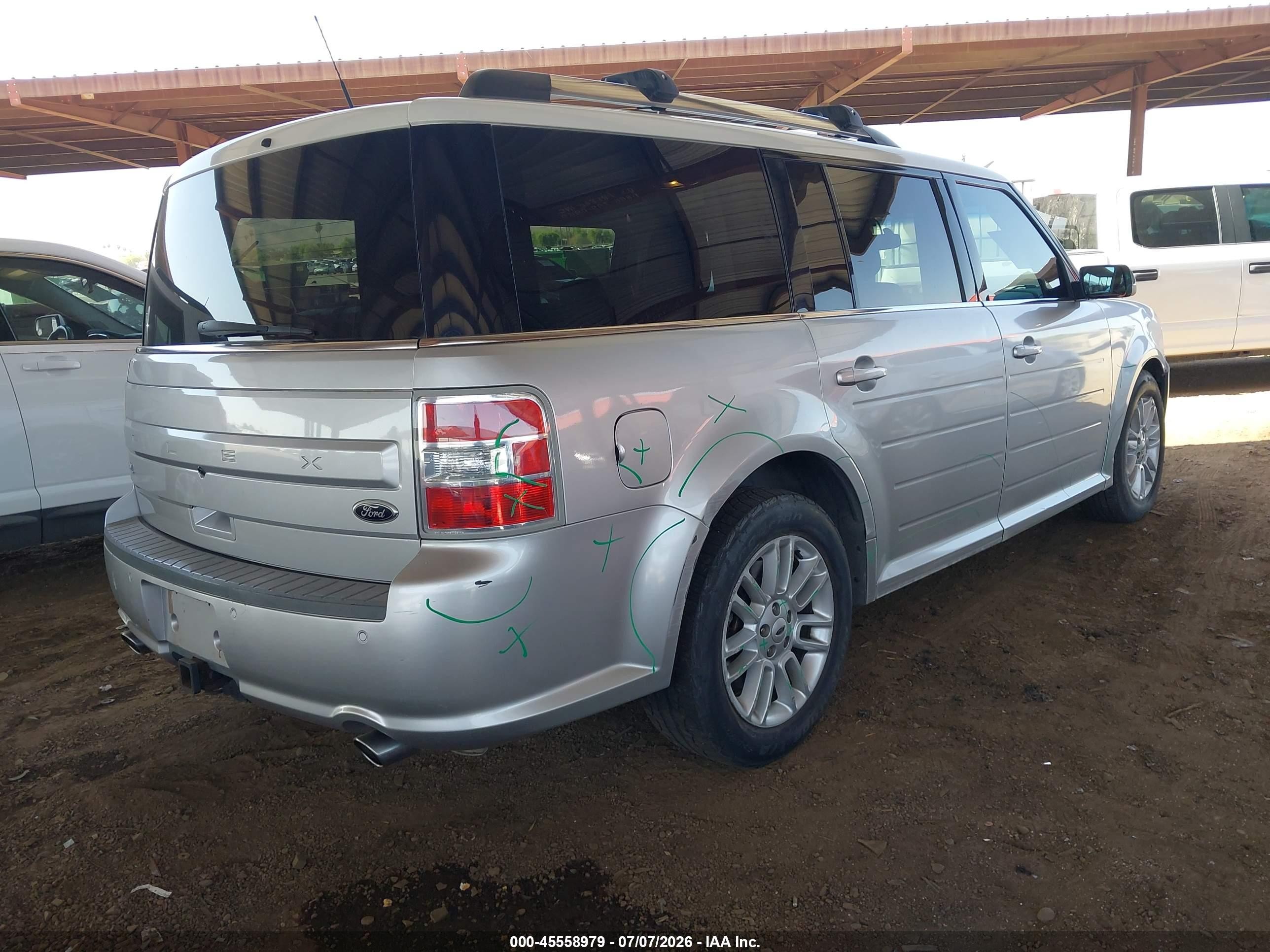 2013 Ford Flex Sel Silver vin: 2FMGK5C80DBD30597