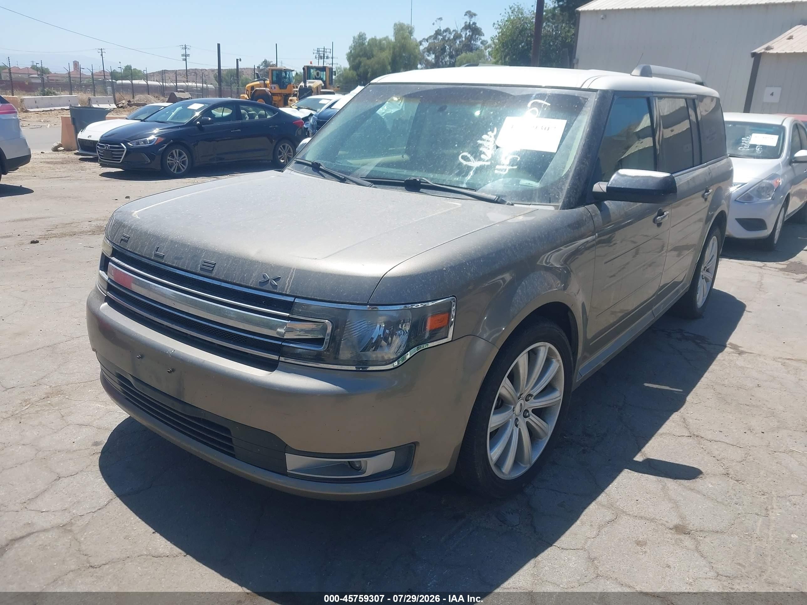 2014 Ford Flex Sel Gray vin: 2FMGK5C80EBD00274