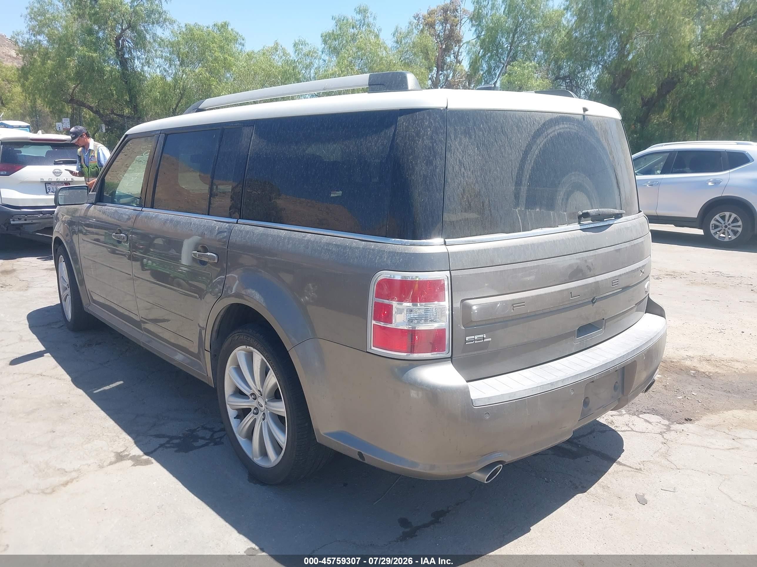 2014 Ford Flex Sel Gray vin: 2FMGK5C80EBD00274