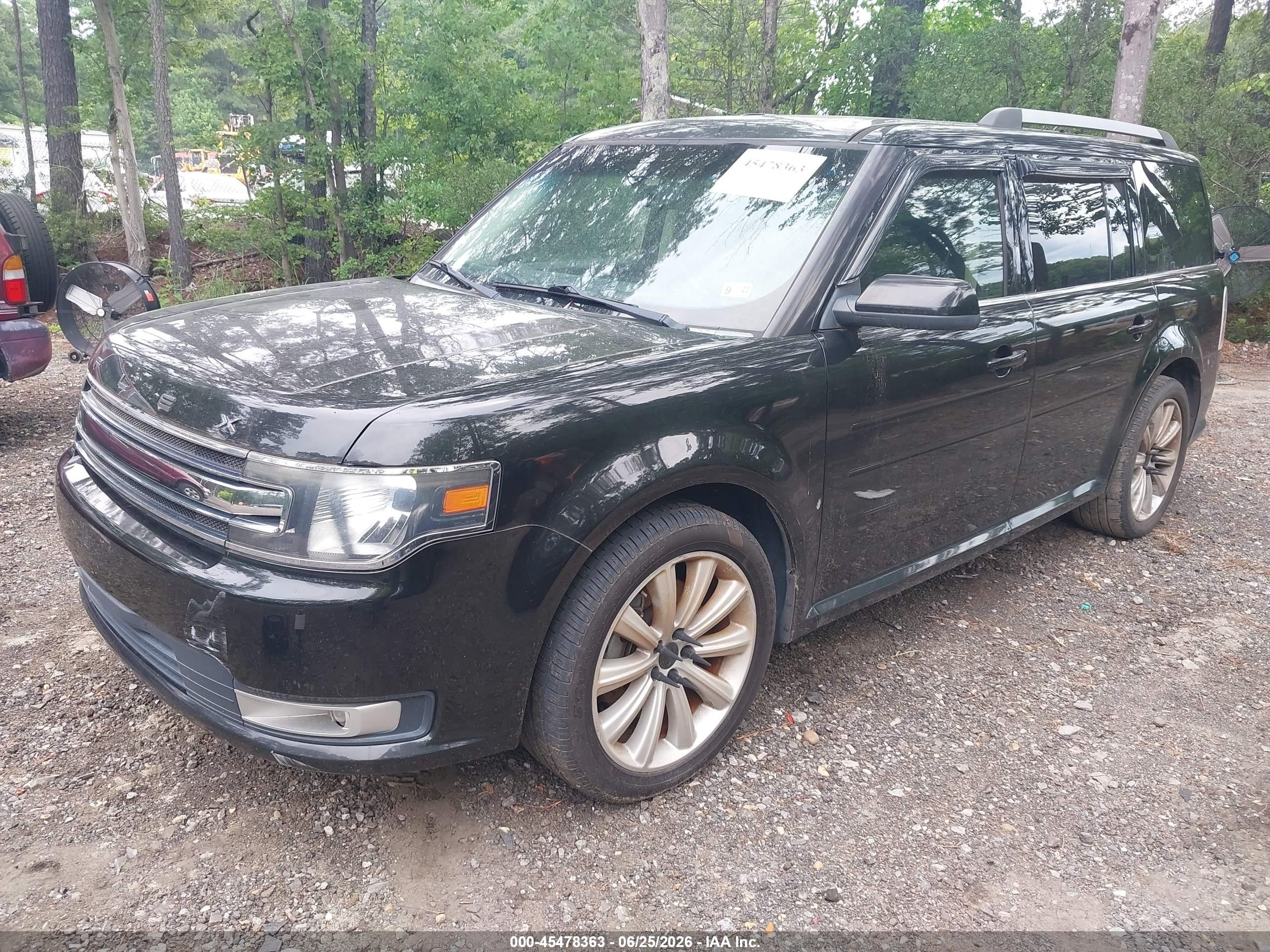 2014 Ford Flex Sel Black vin: 2FMGK5C80EBD05300
