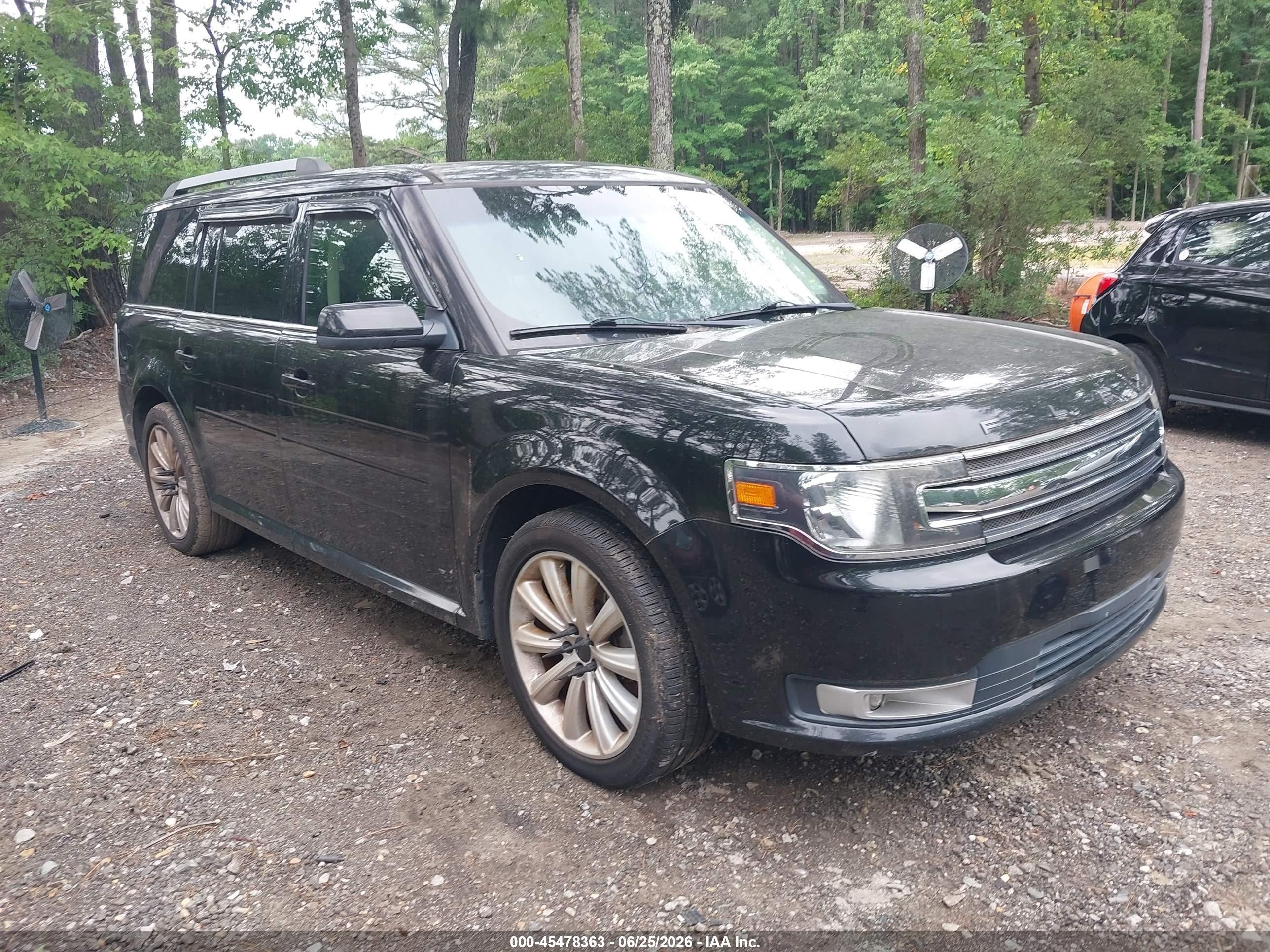 2014 Ford Flex Sel Black vin: 2FMGK5C80EBD05300