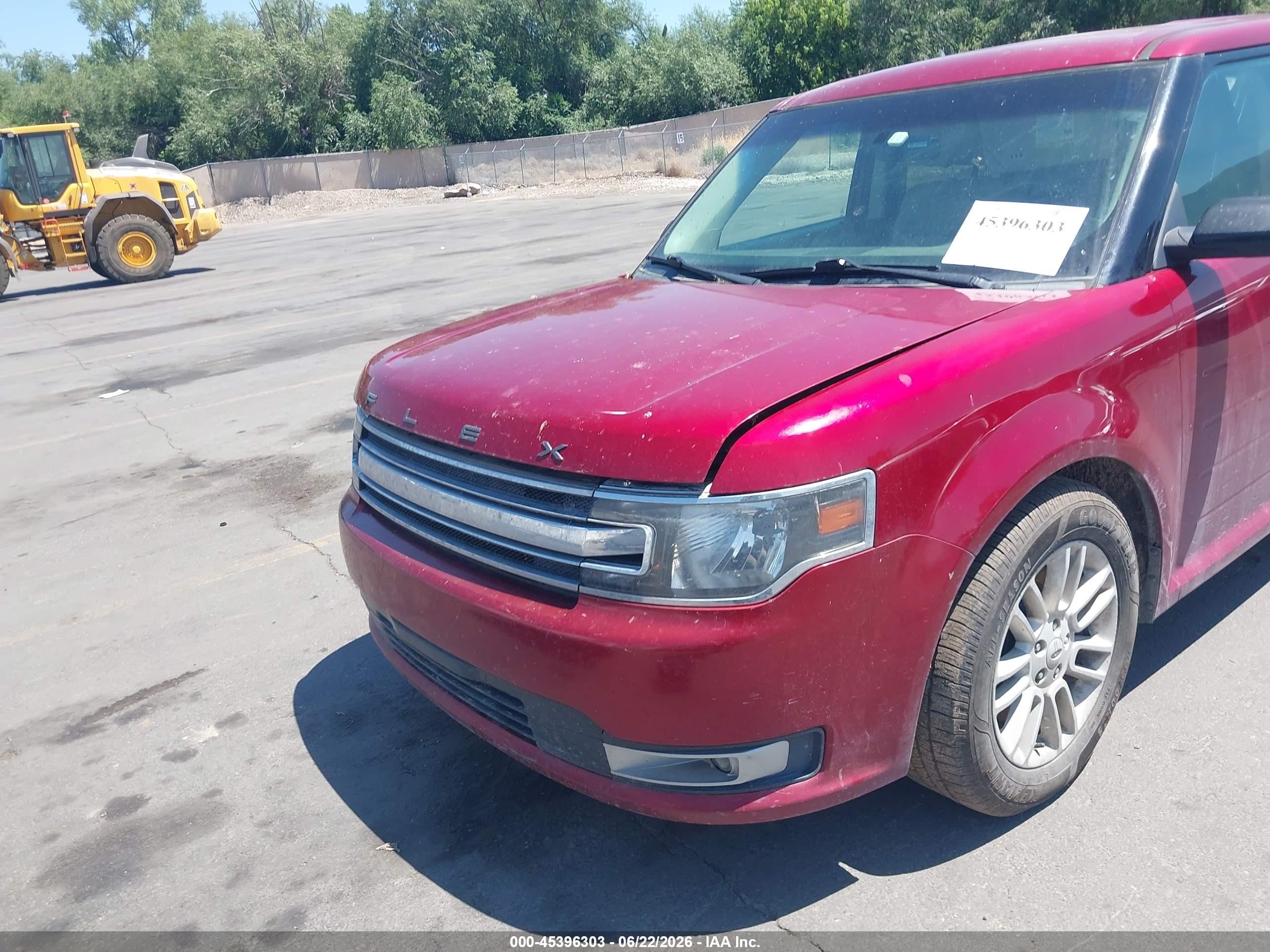 2014 Ford Flex Sel Red vin: 2FMGK5C80EBD10576