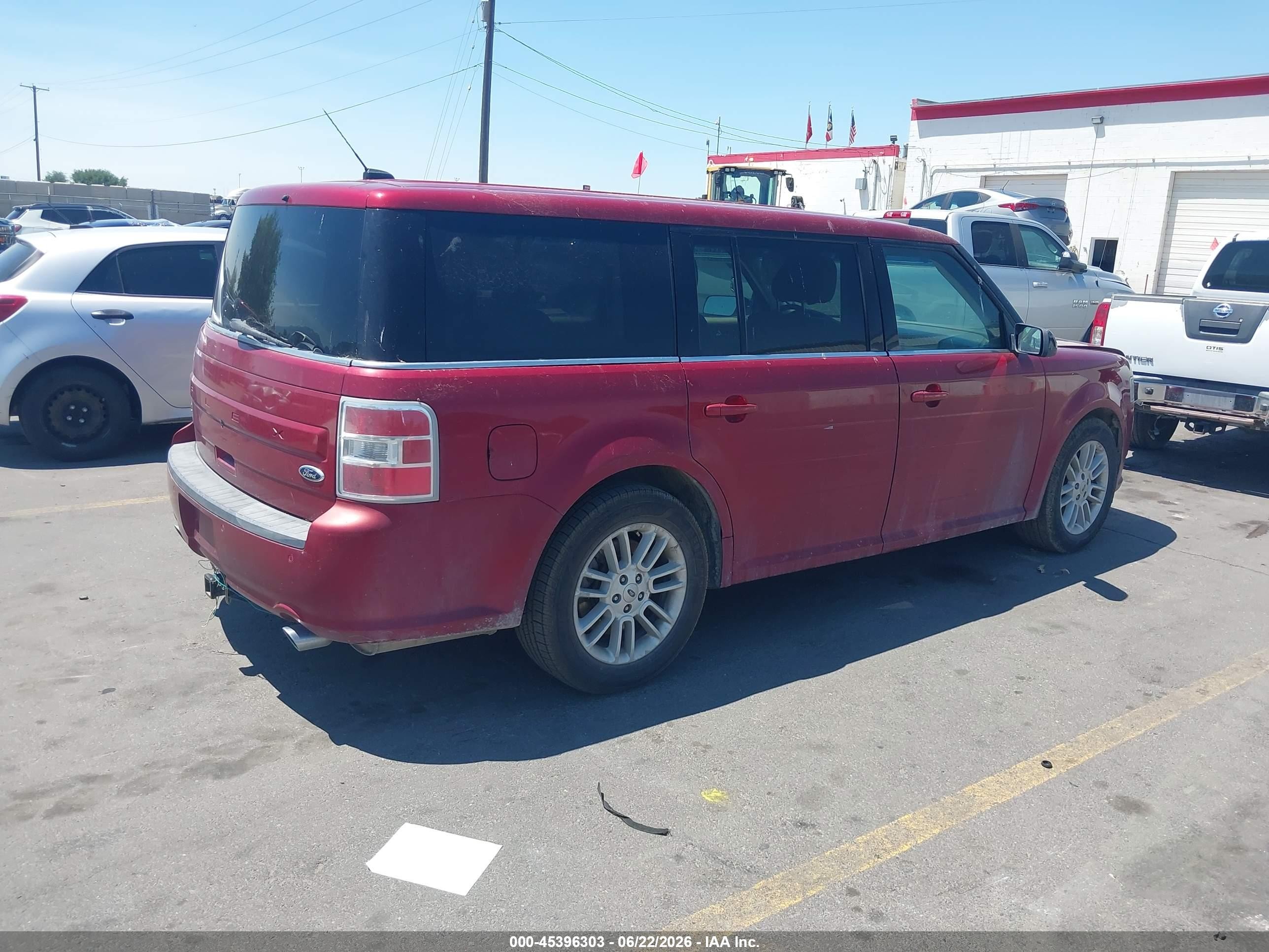 2014 Ford Flex Sel Red vin: 2FMGK5C80EBD10576