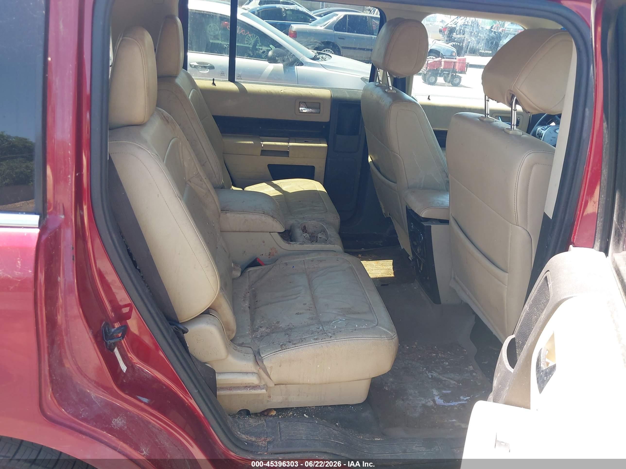 2014 Ford Flex Sel Red vin: 2FMGK5C80EBD10576