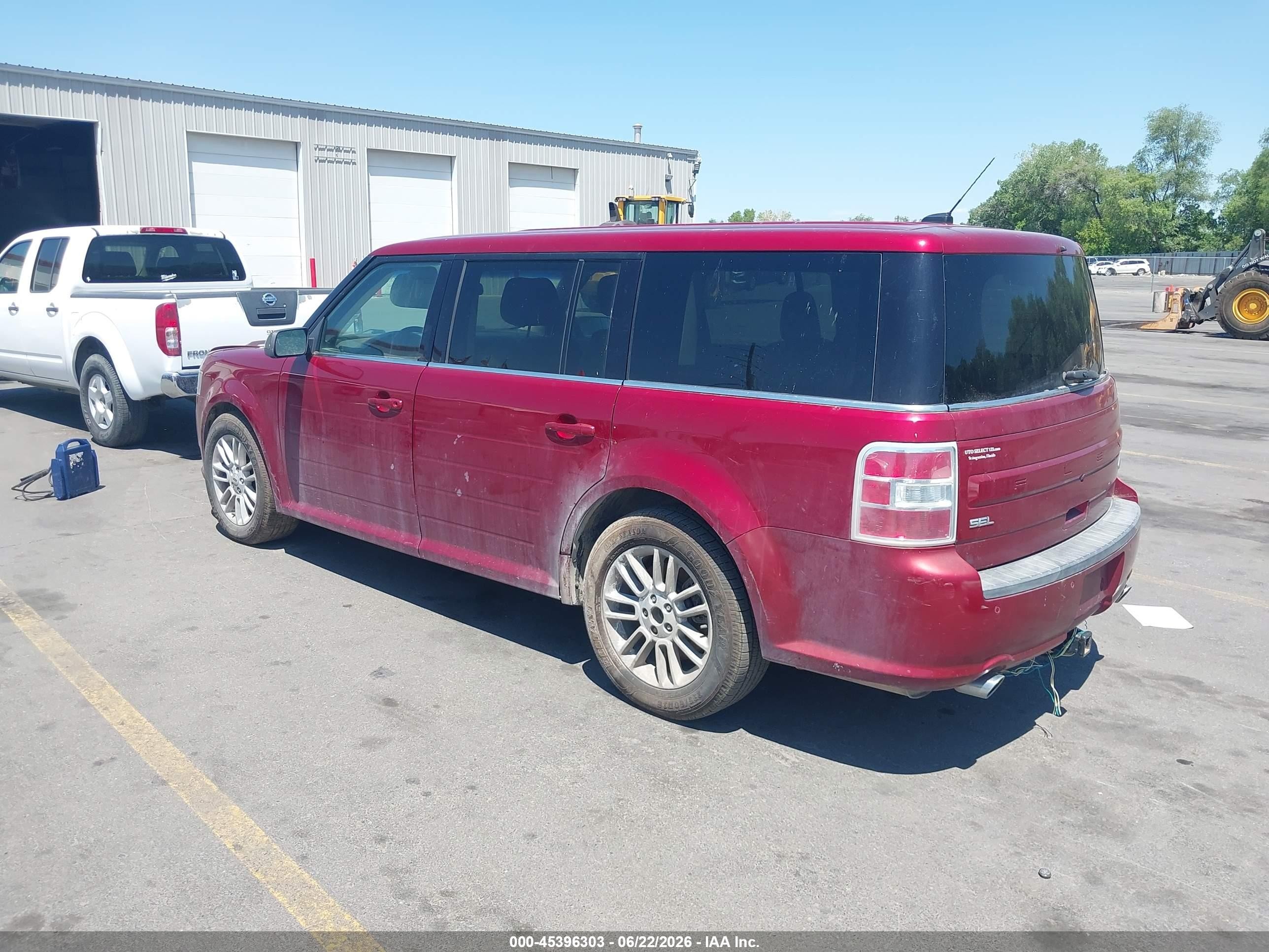 2014 Ford Flex Sel Red vin: 2FMGK5C80EBD10576