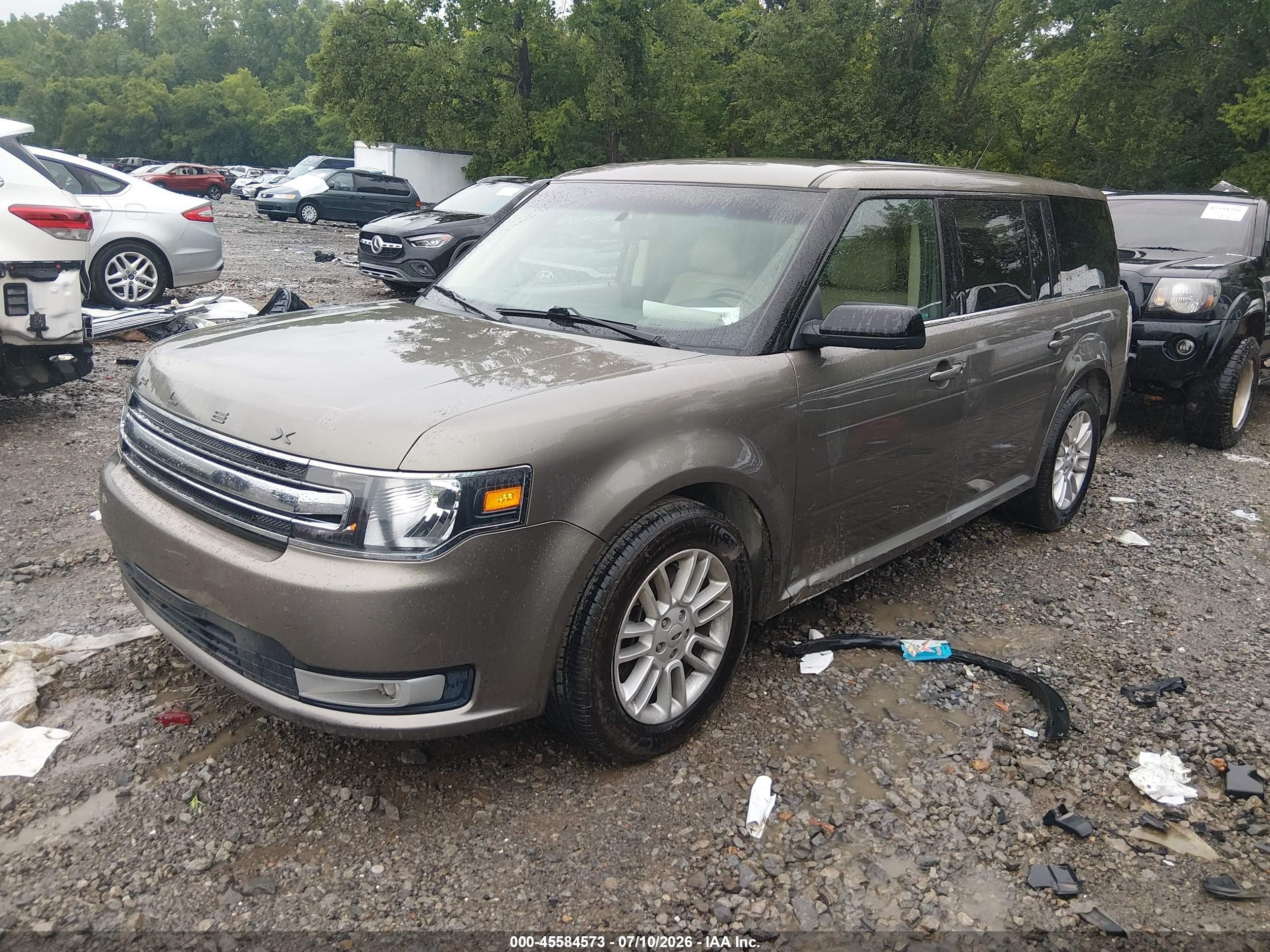 2014 Ford Flex Sel Серый vin: 2FMGK5C80EBD18905