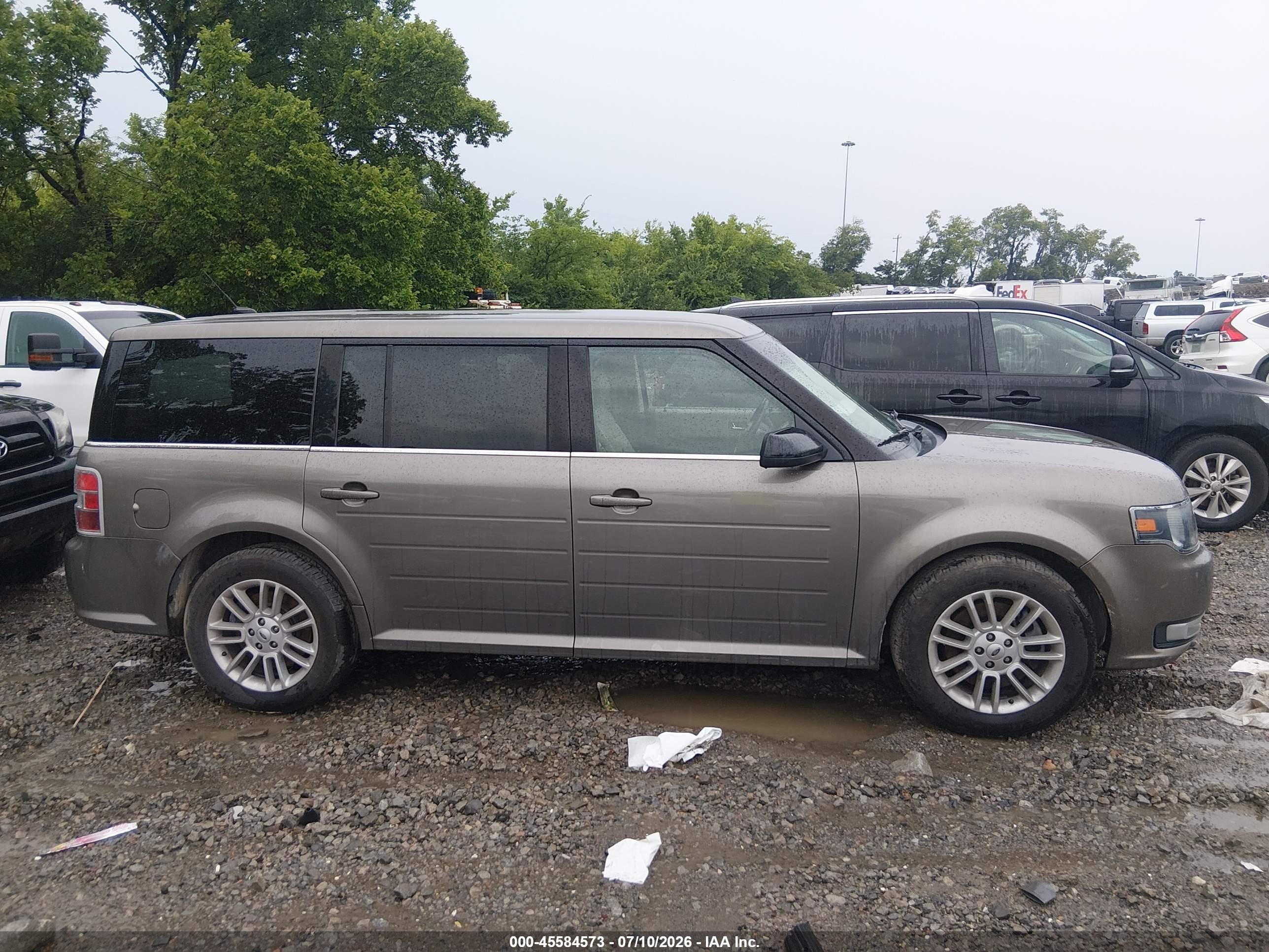 2014 Ford Flex Sel Серый vin: 2FMGK5C80EBD18905