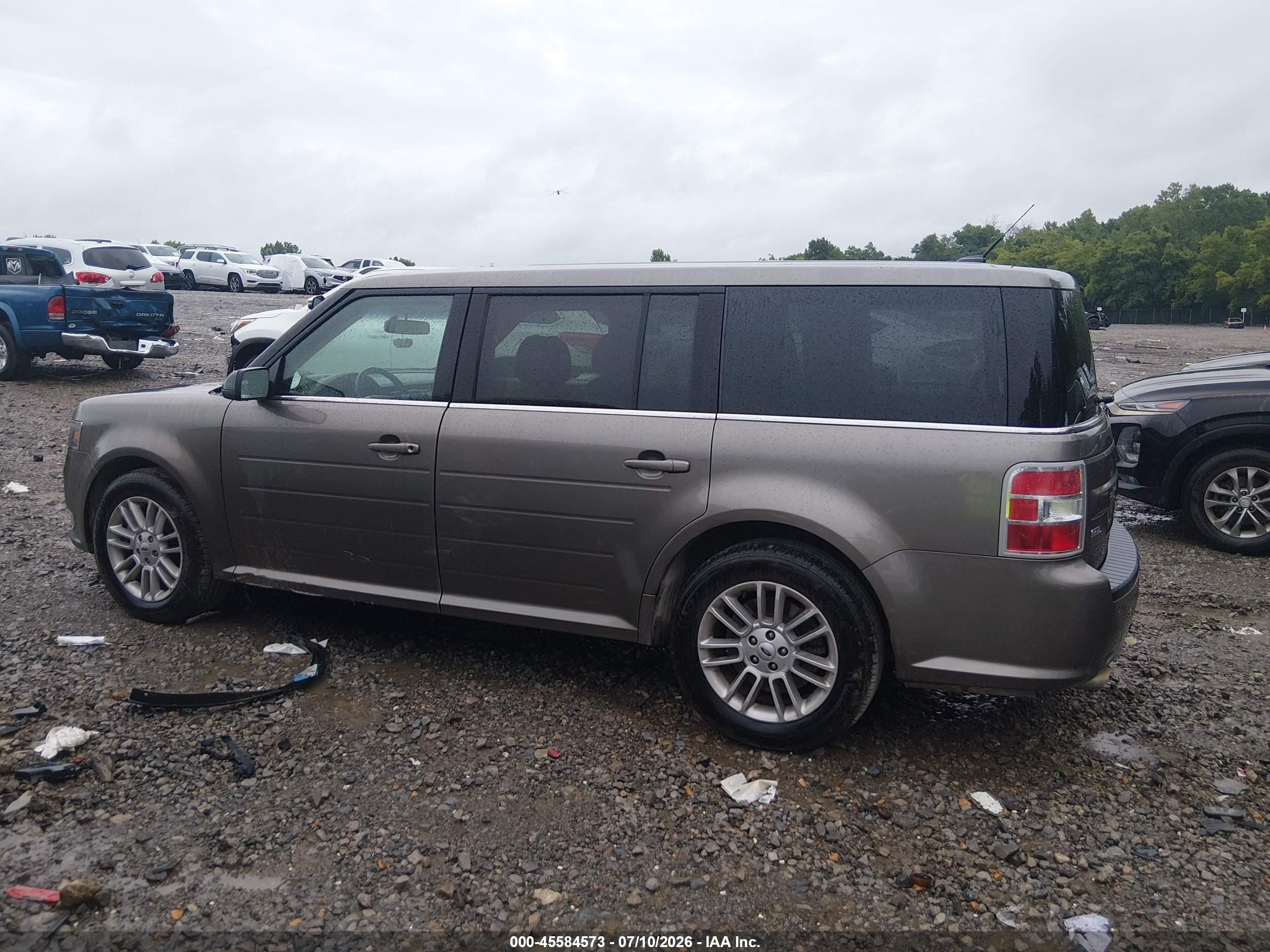 2014 Ford Flex Sel Серый vin: 2FMGK5C80EBD18905
