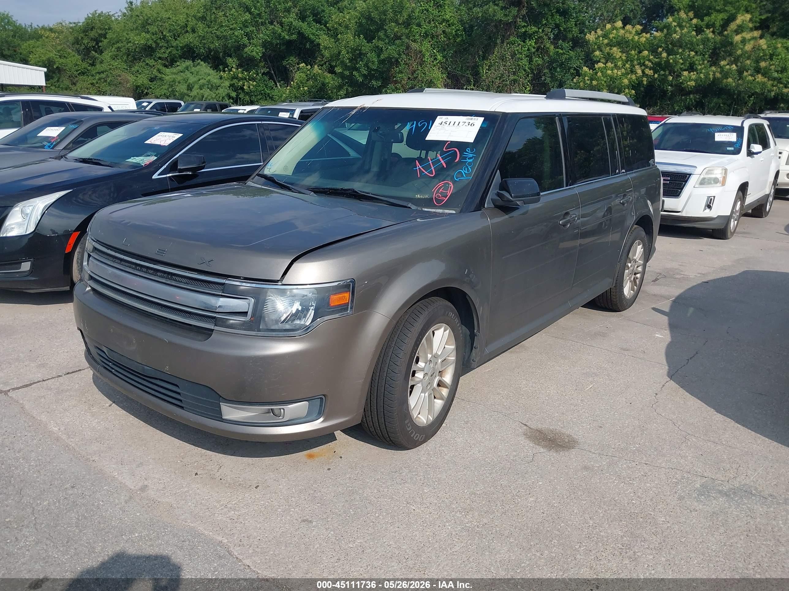 2014 Ford Flex Sel Gray vin: 2FMGK5C80EBD20766