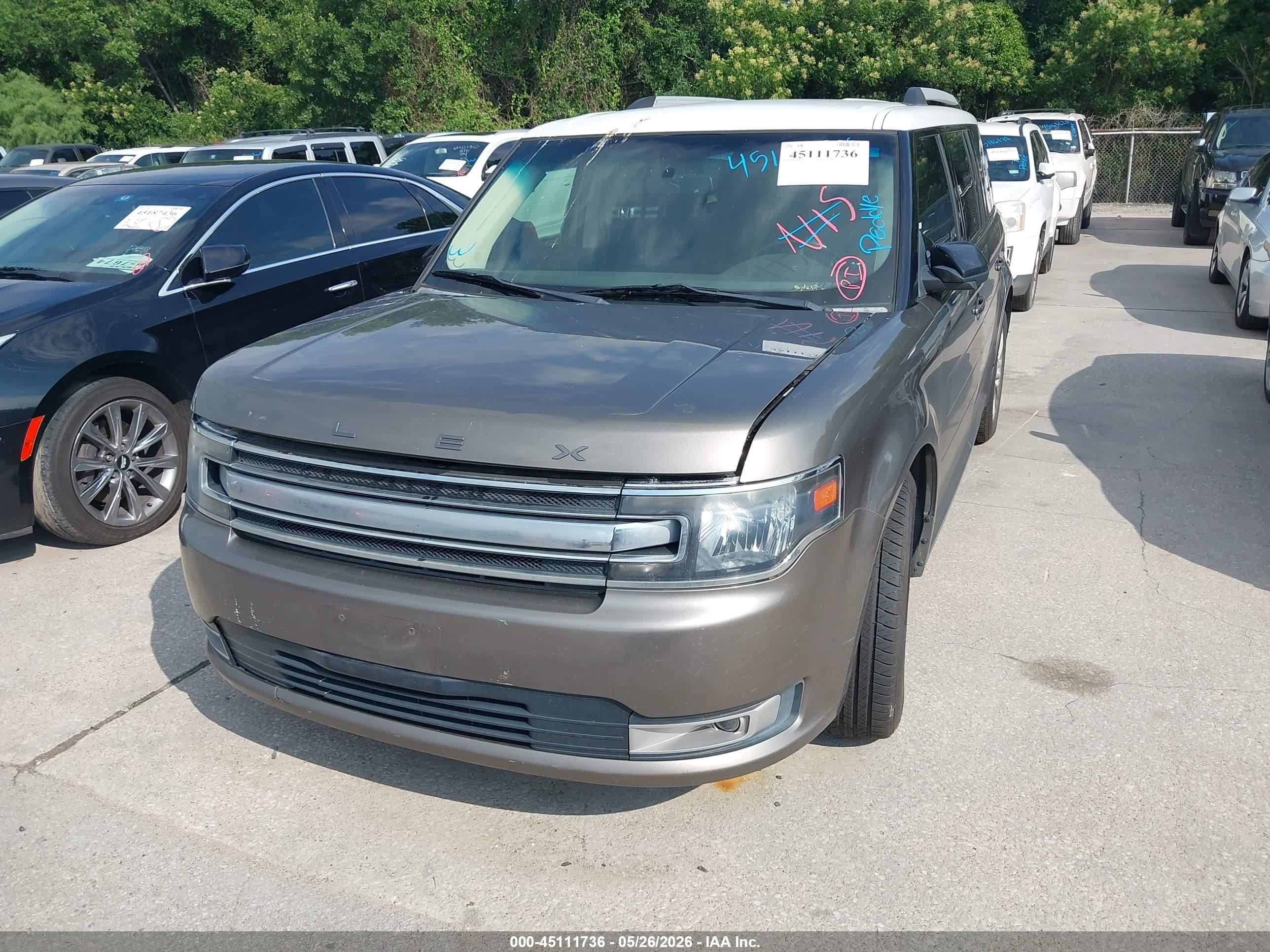 2014 Ford Flex Sel Gray vin: 2FMGK5C80EBD20766