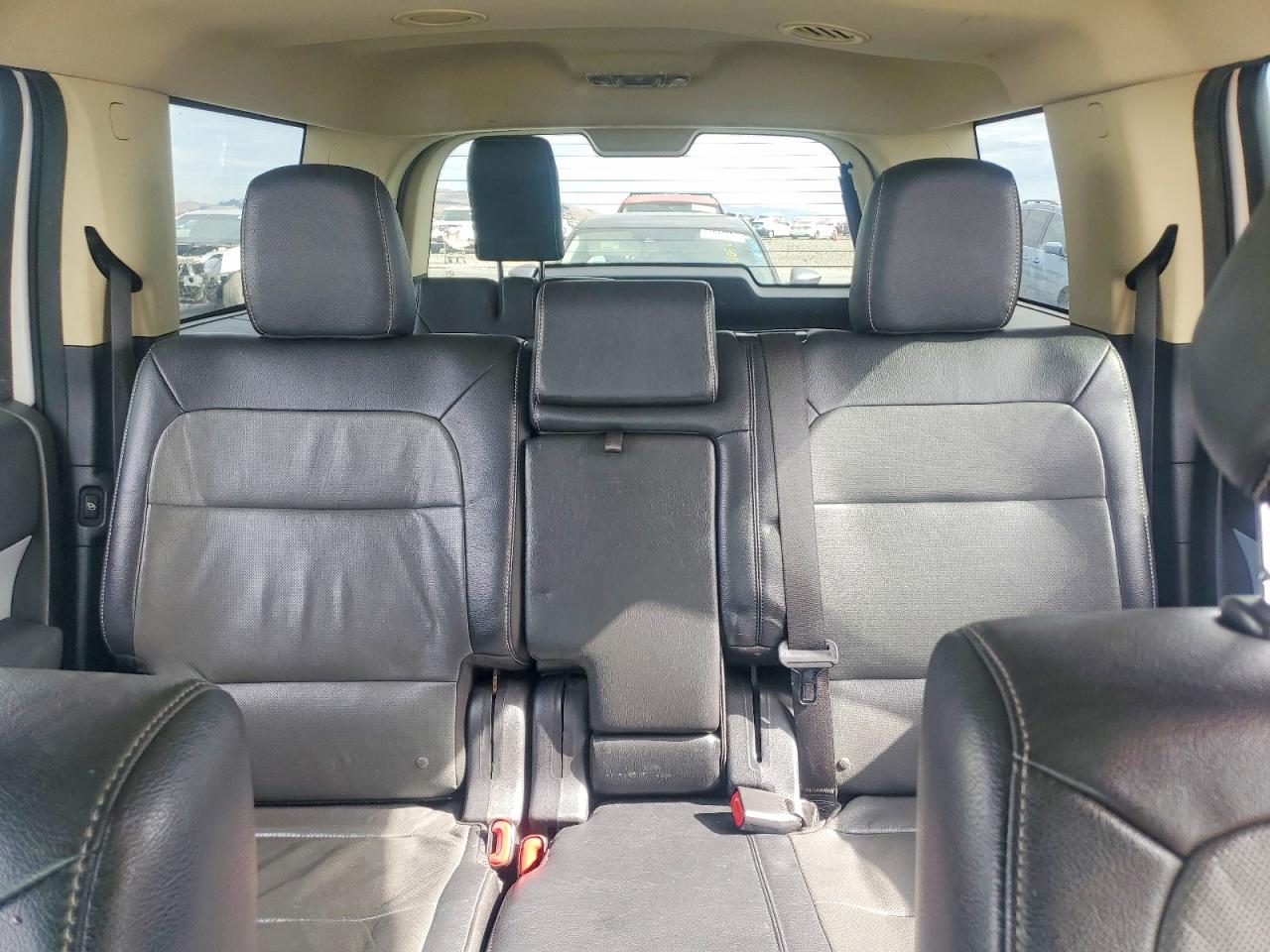 2014 Ford Flex Sel White vin: 2FMGK5C80EBD27782