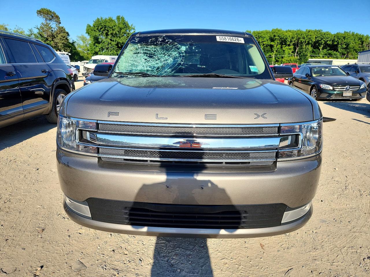 2014 Ford Flex Sel Brown vin: 2FMGK5C80EBD45201