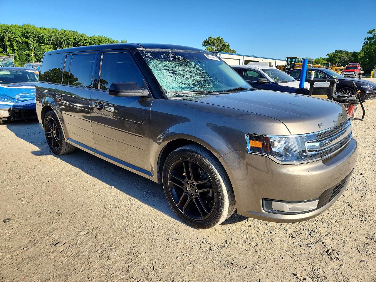 2014 Ford Flex Sel Brown vin: 2FMGK5C80EBD45201