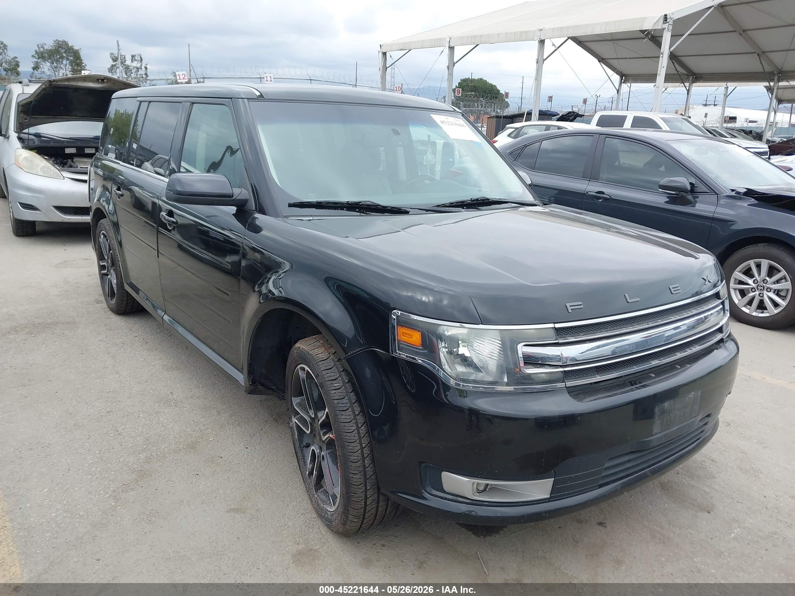 2014 Ford Flex Sel Black vin: 2FMGK5C80EBD45358
