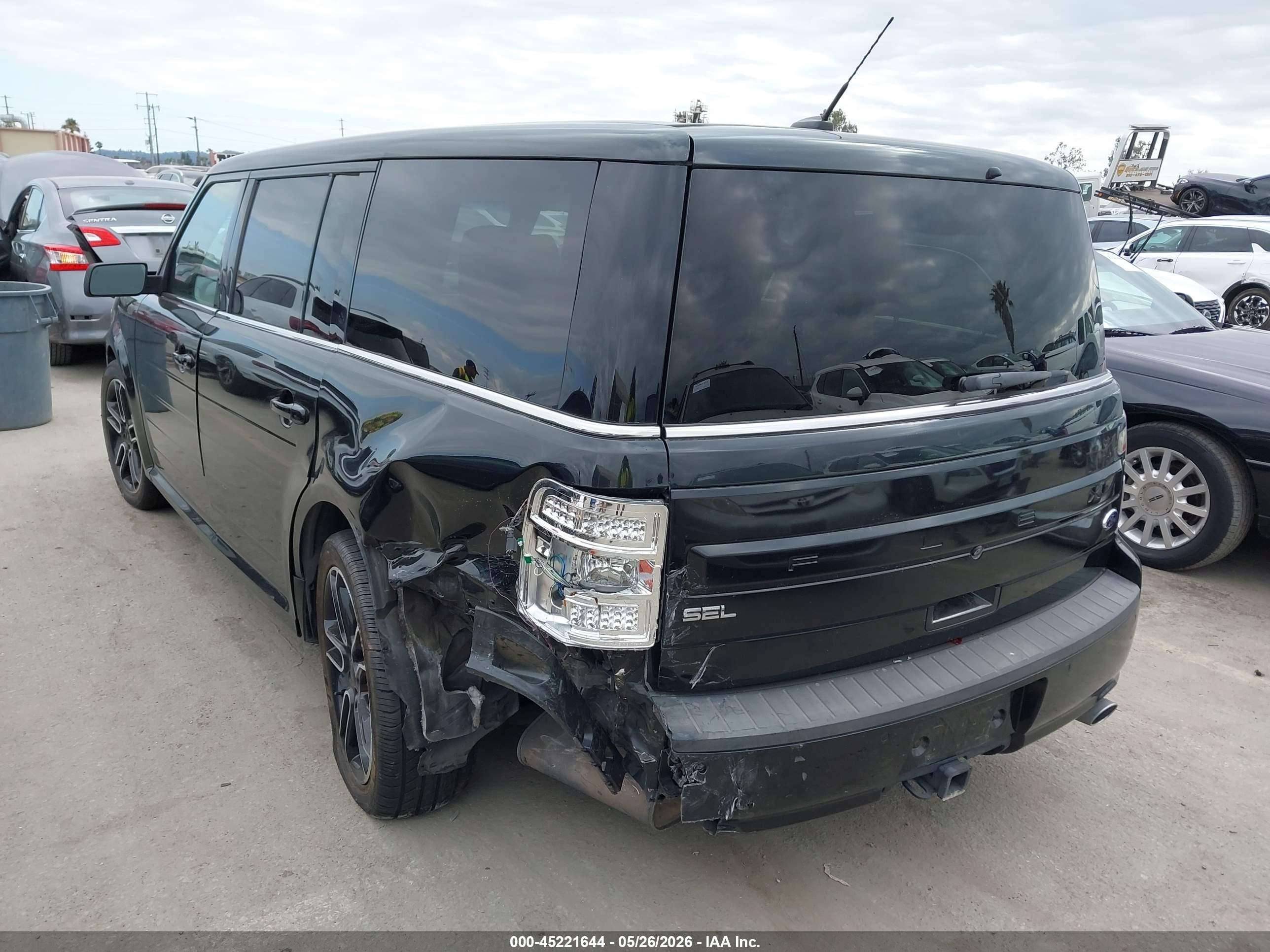 2014 Ford Flex Sel Black vin: 2FMGK5C80EBD45358