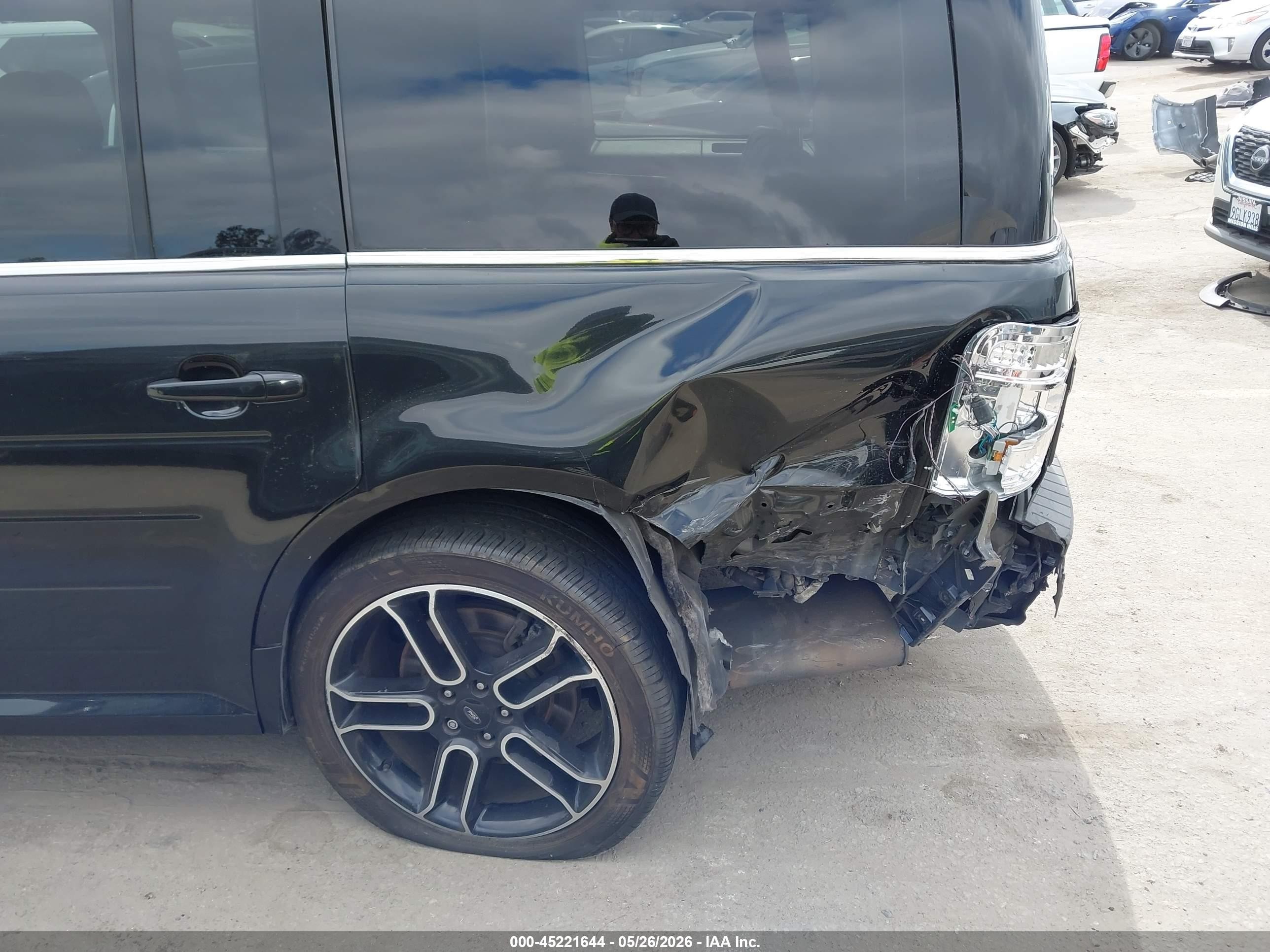 2014 Ford Flex Sel Black vin: 2FMGK5C80EBD45358