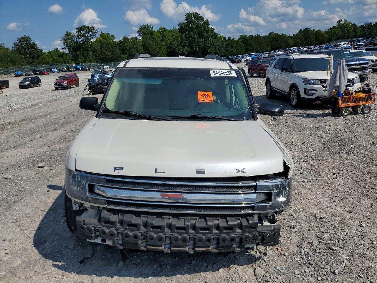2015 Ford Flex Sel White vin: 2FMGK5C80FBA12014