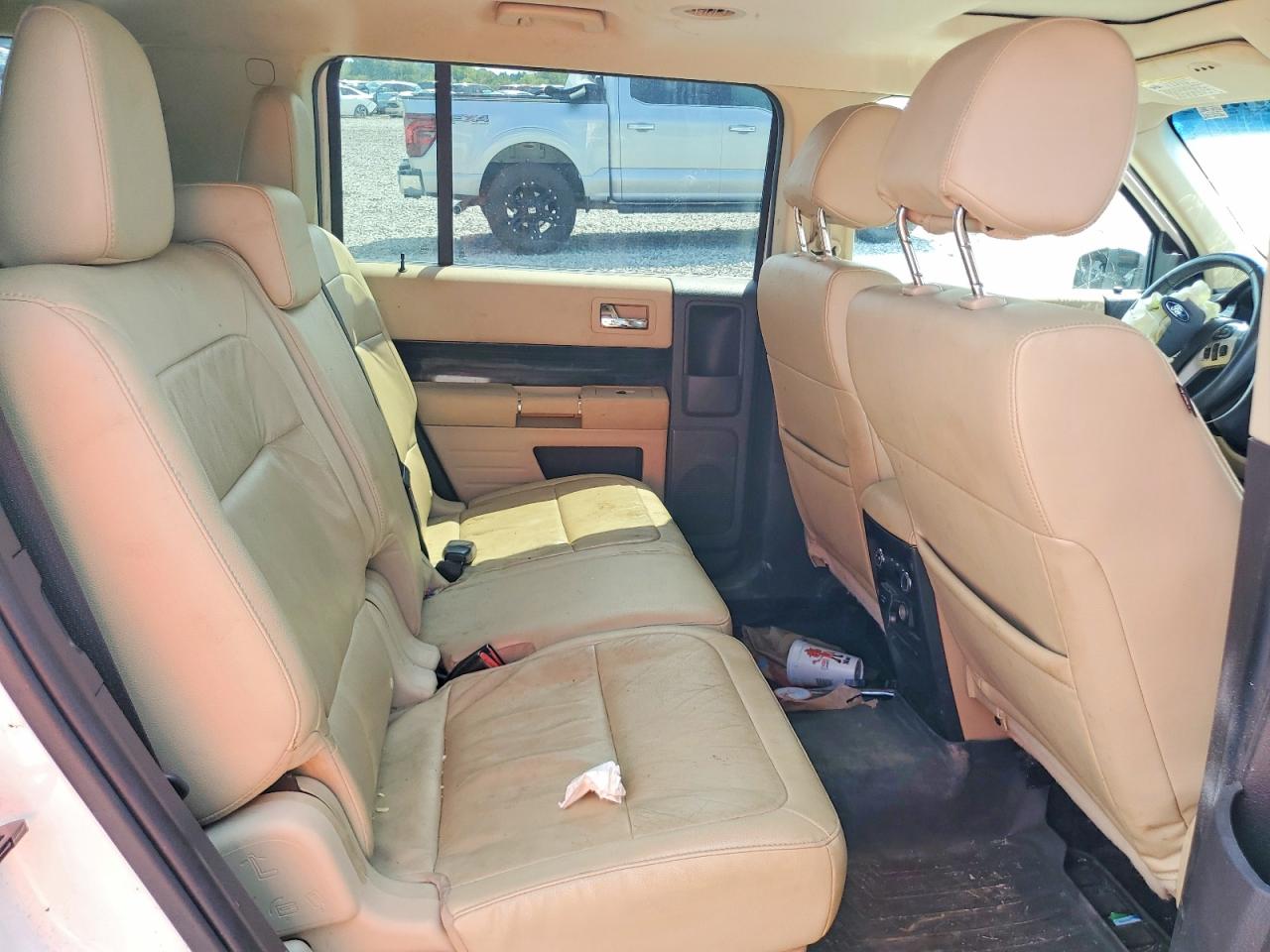 2015 Ford Flex Sel White vin: 2FMGK5C80FBA12014