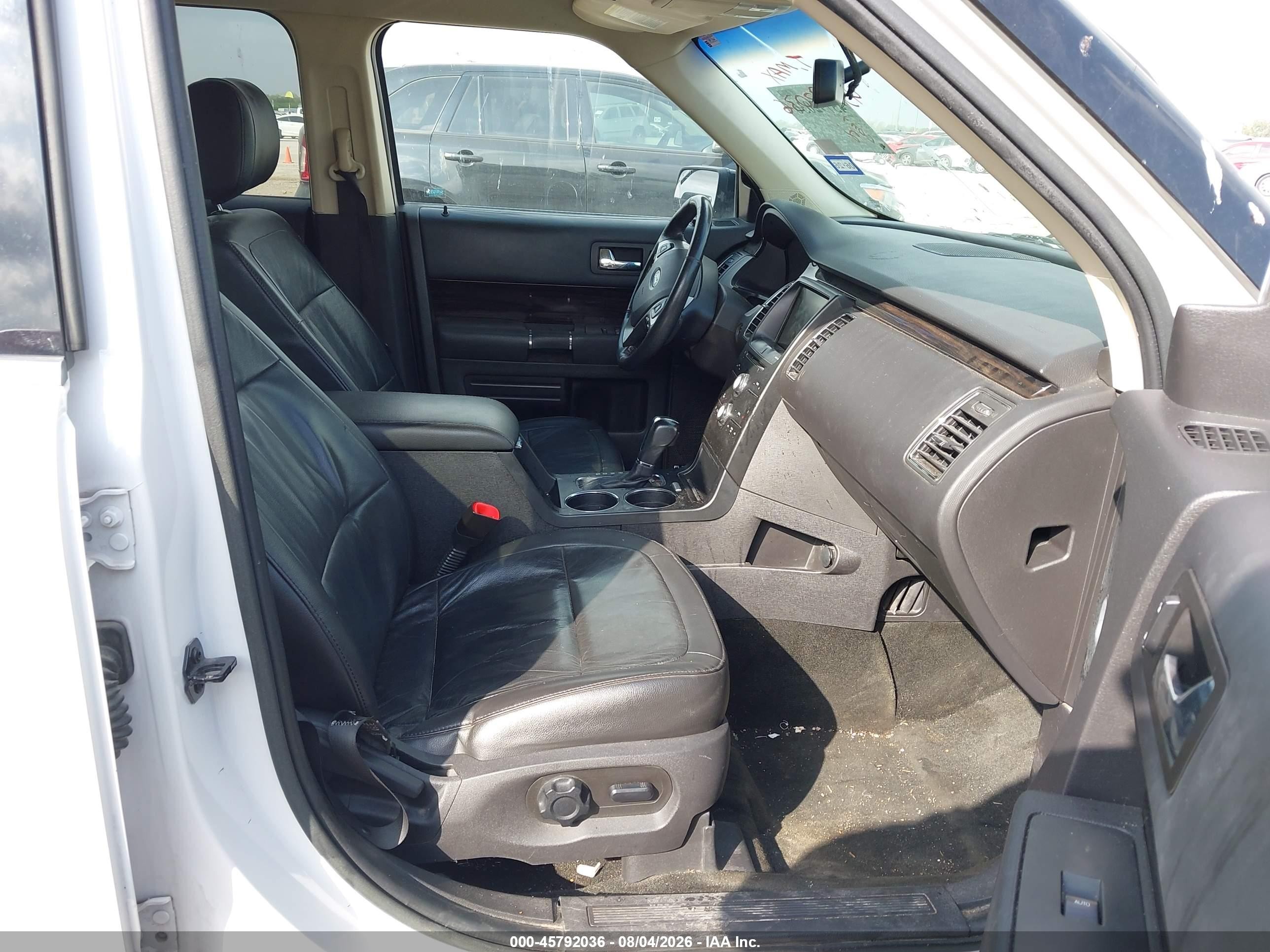 2015 Ford Flex Sel White vin: 2FMGK5C80FBA17908