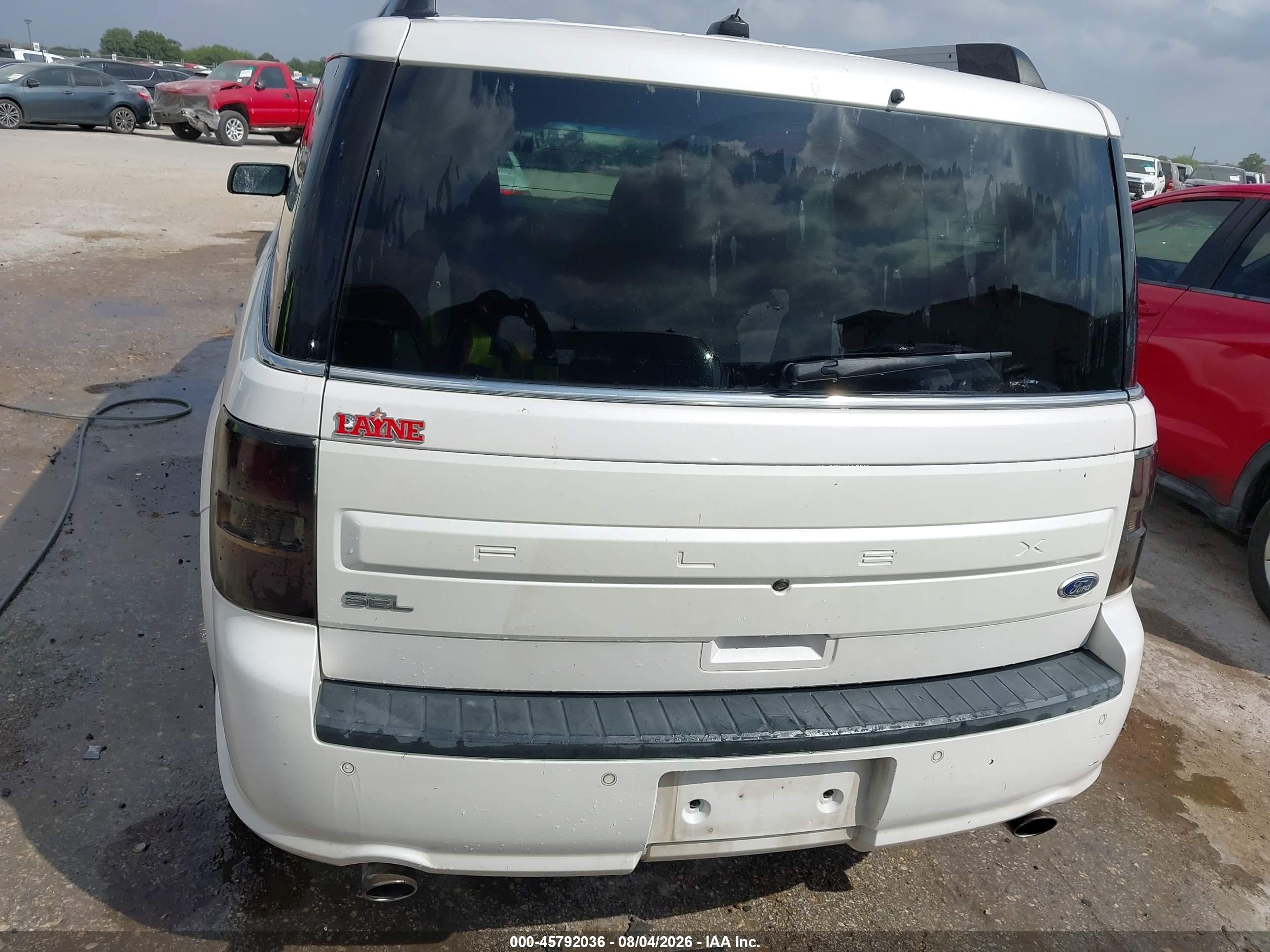 2015 Ford Flex Sel White vin: 2FMGK5C80FBA17908