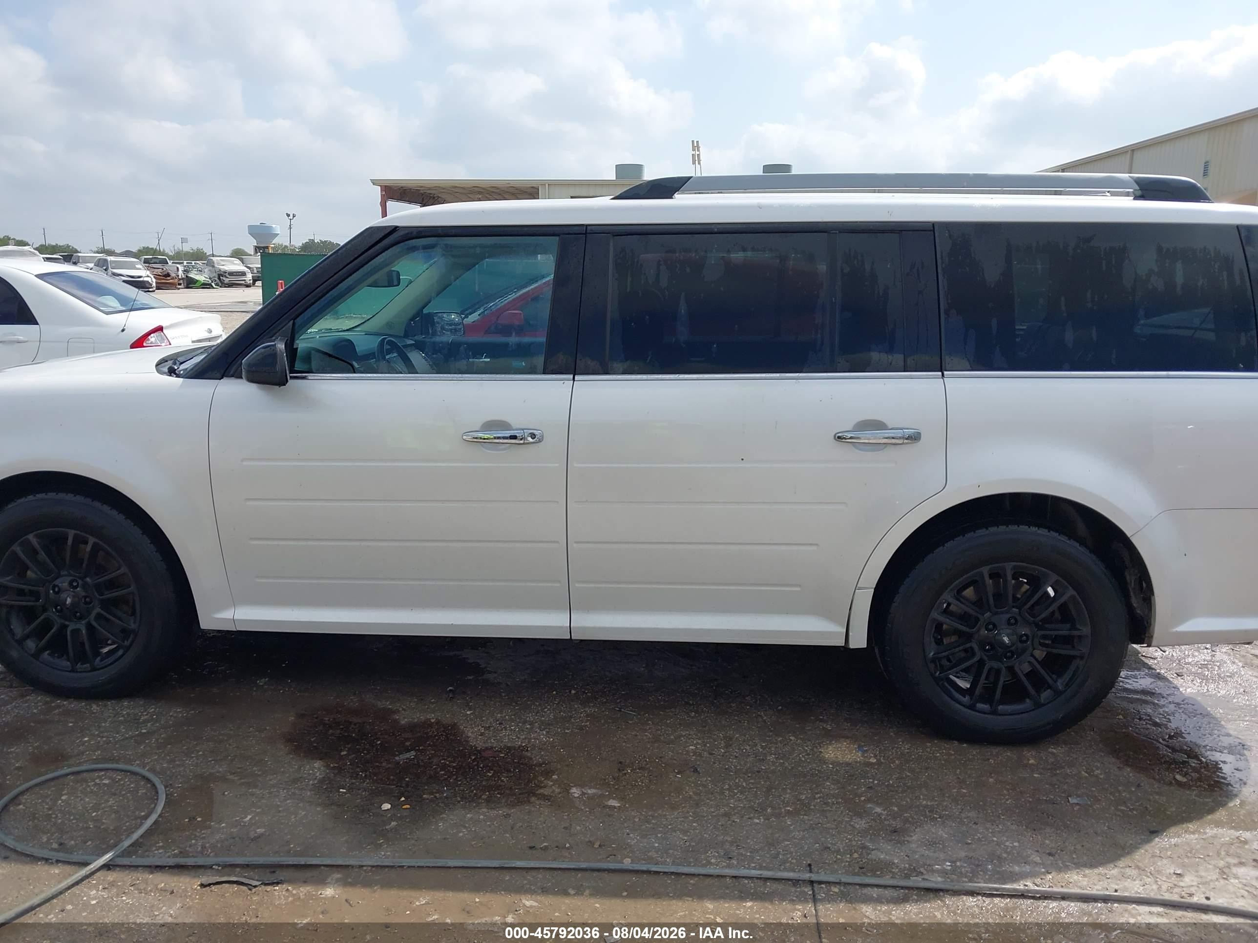 2015 Ford Flex Sel White vin: 2FMGK5C80FBA17908