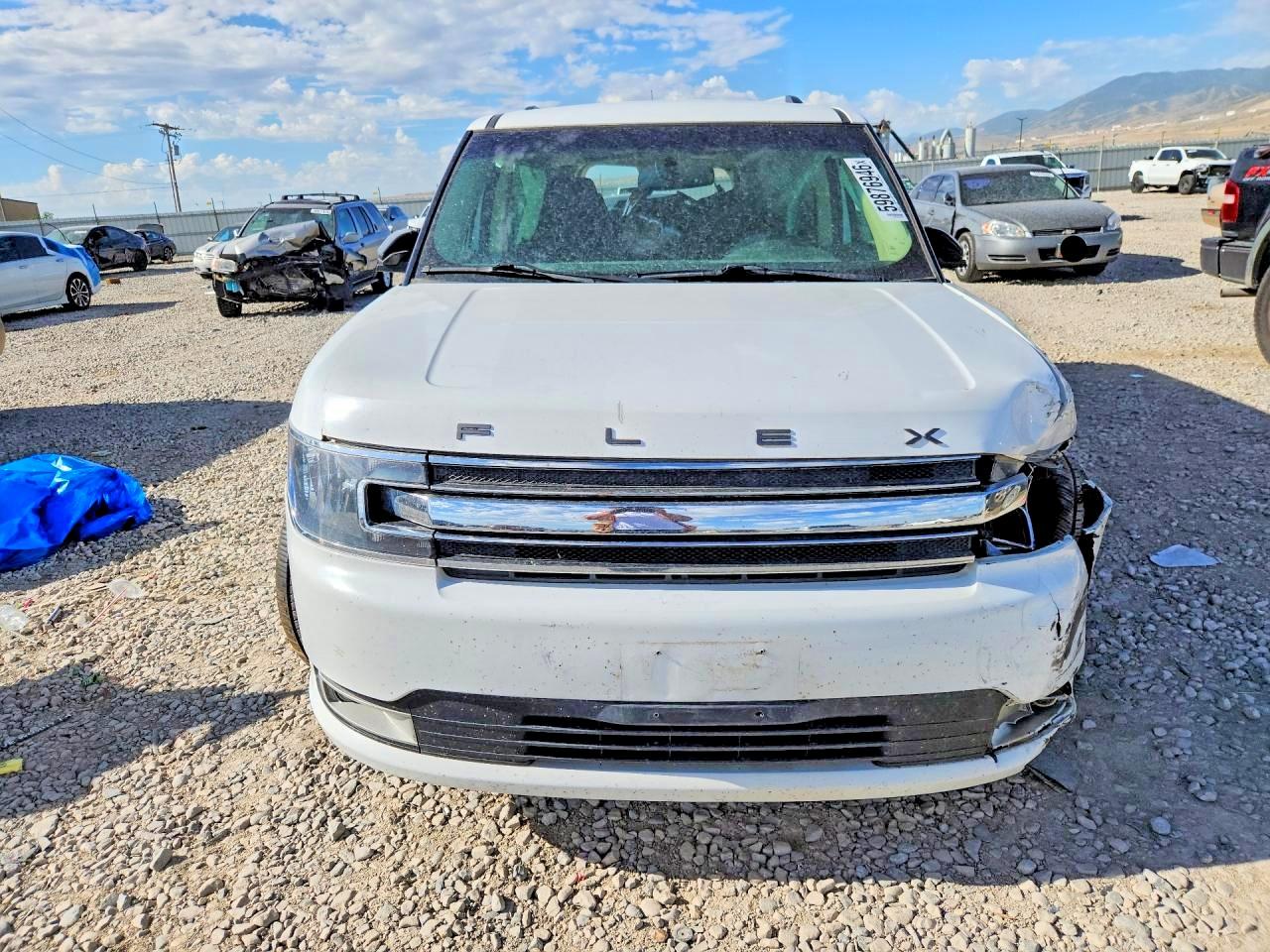 2019 Ford Flex Sel White vin: 2FMGK5C80KBA16798