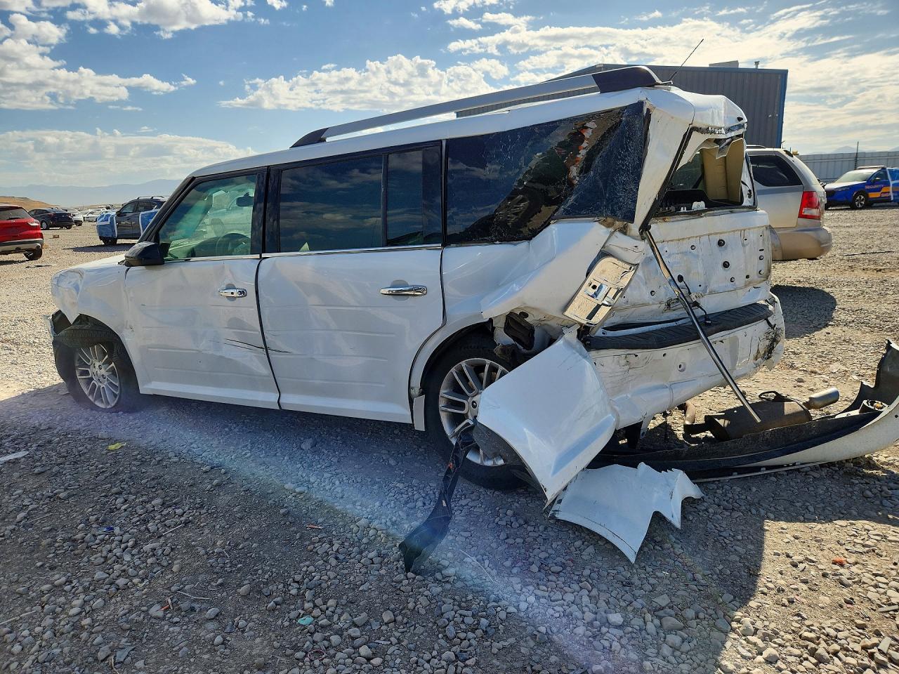 2019 Ford Flex Sel White vin: 2FMGK5C80KBA16798