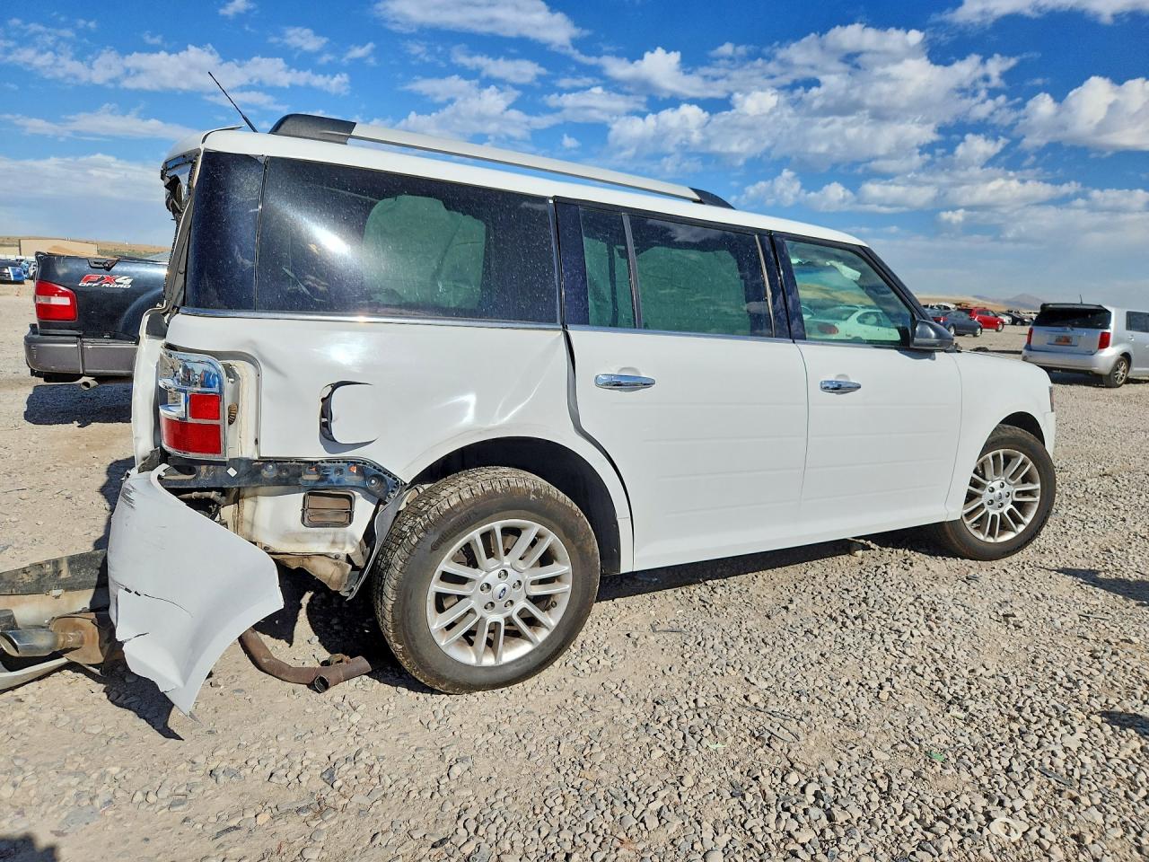 2019 Ford Flex Sel White vin: 2FMGK5C80KBA16798